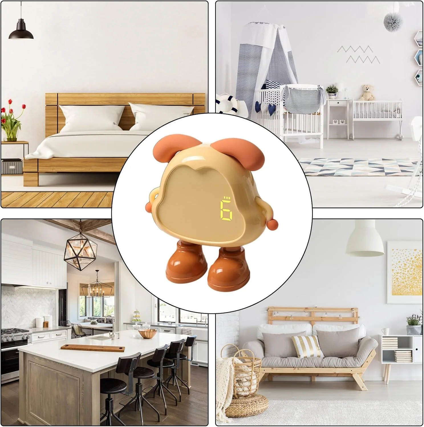 ساعت زنگ دار کودکانه با چراغ خواب، مربی خواب دیجیتال طرح سگ بامزه و کمک بیدار شدن، حسگر لمسی، باطری خور، ساعت رومیزی بی صدا برای اتاق خواب یا مطالعه کودکان ساعت زنگ دار کودکانه با چراغ خواب، مربی خواب دیجیتال طرح سگ بامزه و کمک بیدار شدن، حسگر لمسی، باطری خور، ساعت رومیزی بی صدا برای اتاق خواب یا مطالعه کودکان