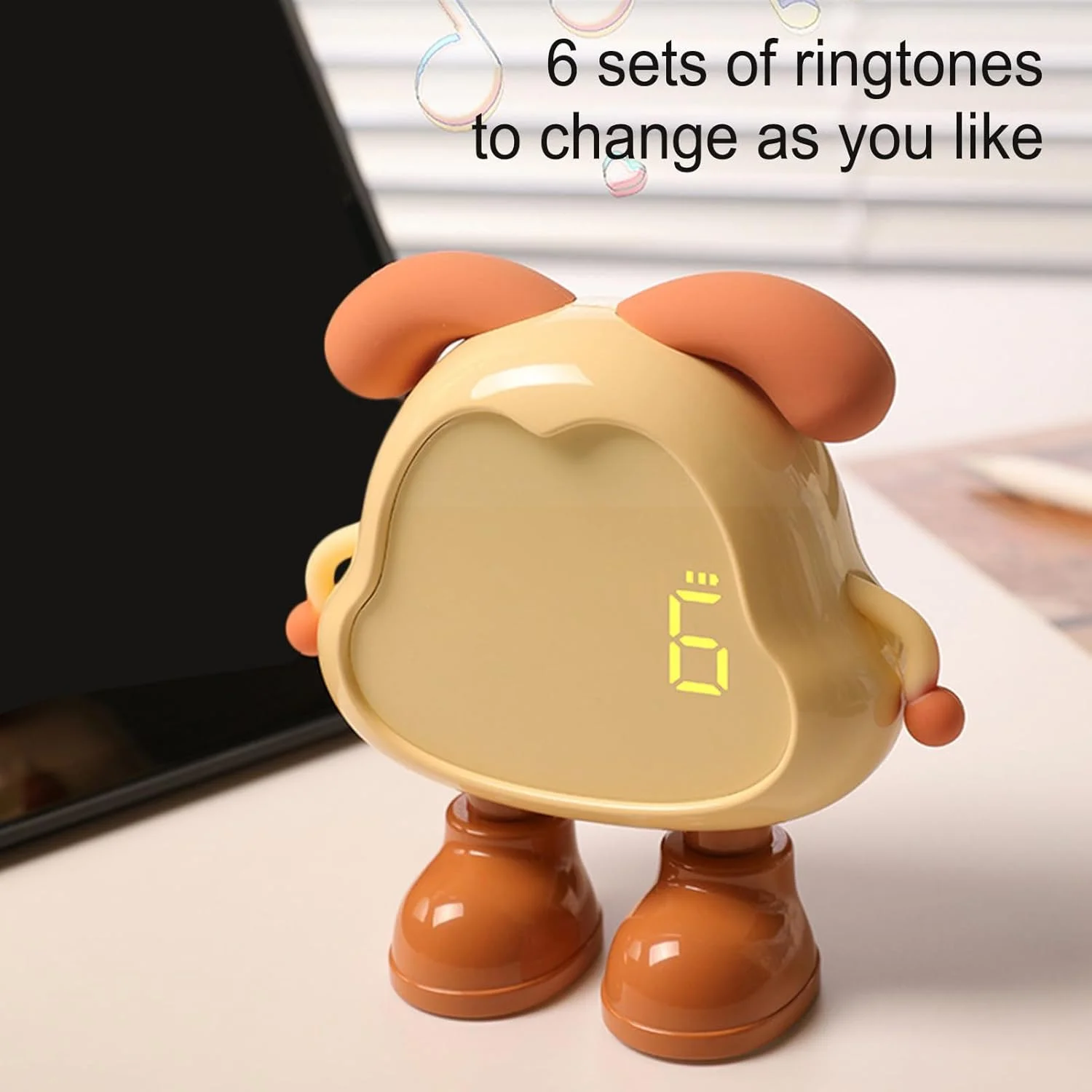 ساعت زنگ دار کودکانه با چراغ خواب، مربی خواب دیجیتال طرح سگ بامزه و کمک بیدار شدن، حسگر لمسی، باطری خور، ساعت رومیزی بی صدا برای اتاق خواب یا مطالعه کودکان ساعت زنگ دار کودکانه با چراغ خواب، مربی خواب دیجیتال طرح سگ بامزه و کمک بیدار شدن، حسگر لمسی، باطری خور، ساعت رومیزی بی صدا برای اتاق خواب یا مطالعه کودکان