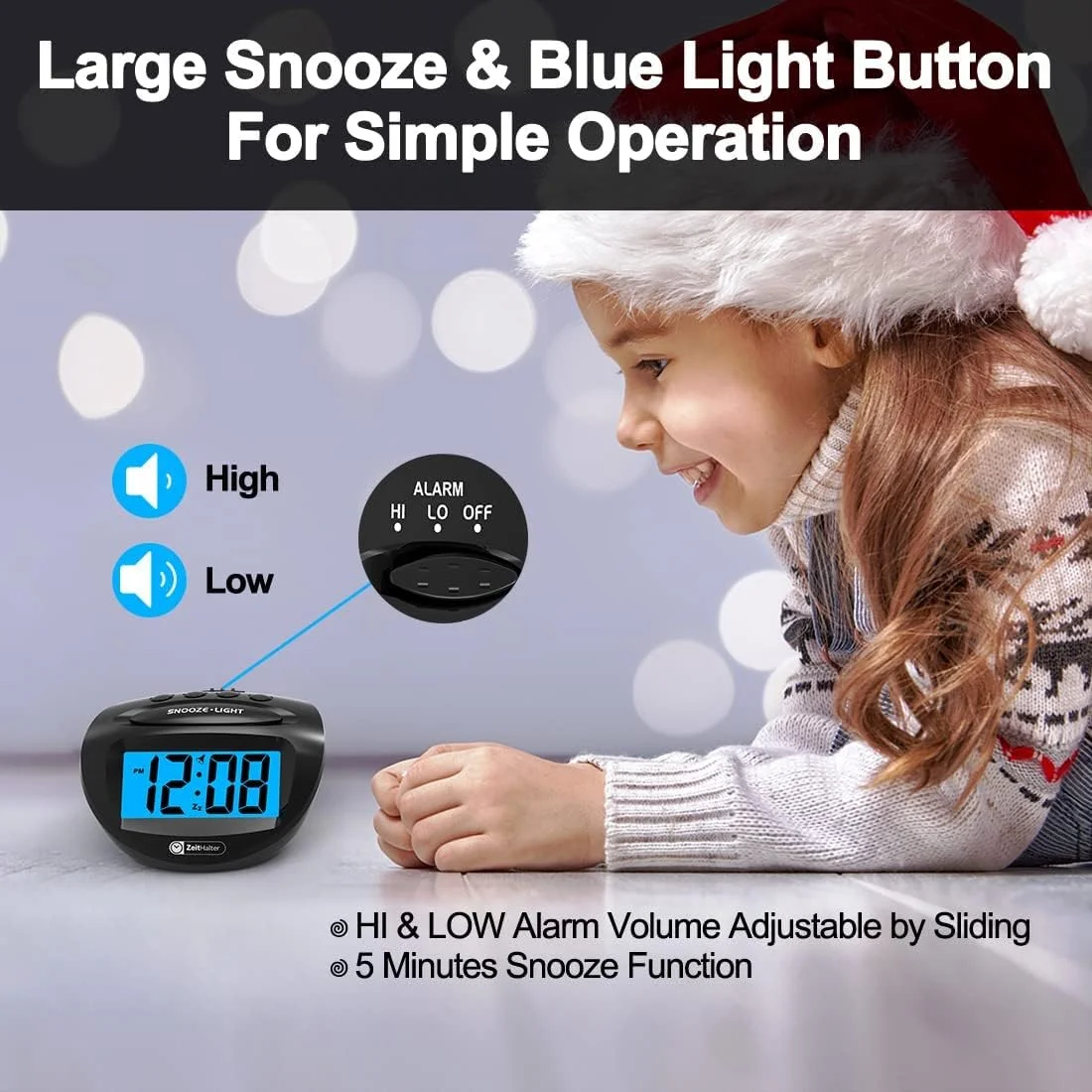 ساعت زنگ دار دیجیتال LCD اکسفور با باتری، نور پس زمینه آبی، حجم صدای زنگ افزایشی، ساعت پایه ساده برای اتاق خواب، میز، مسافرت ساعت زنگ دار دیجیتال LCD اکسفور با باتری، نور پس زمینه آبی، حجم صدای زنگ افزایشی، ساعت پایه ساده برای اتاق خواب، میز، مسافرت