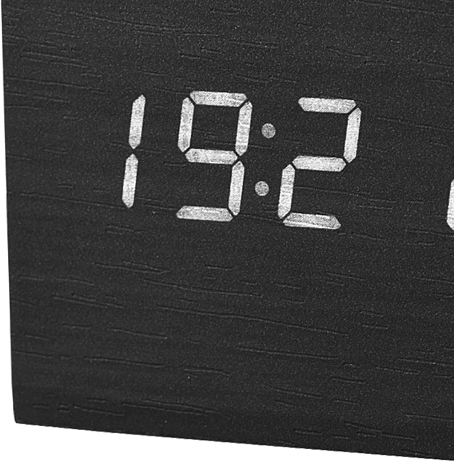 ساعت زنگ دار دیجیتال چوبی Jectse، ساعت رومیزی دیجیتال با کنترل صوتی، نمایشگر LED الکترونیکی زمان و تشخیص دما برای اتاق خواب، کنترل صوتی 6x6x6 سانتی متر (چوب سیاه +) ساعت زنگ دار دیجیتال چوبی Jectse، ساعت رومیزی دیجیتال با کنترل صوتی، نمایشگر LED الکترونیکی زمان و تشخیص دما برای اتاق خواب، کنترل صوتی 6x6x6 سانتی متر (چوب سیاه +)