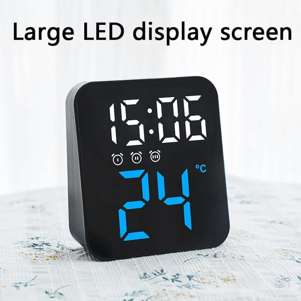ساعت زنگ دار دیجیتال Goodern، ساعت رومیزی چند منظوره LED با صفحه نمایش بزرگتر، 12/24 ساعته، روشنایی قابل تنظیم، ساعت مسافرتی قابل حمل با قابلیت نمایش تاریخ، مناسب برای اتاق نشیمن، خانه و دفتر کار - آبی ساعت زنگ دار دیجیتال Goodern، ساعت رومیزی چند منظوره LED با صفحه نمایش بزرگتر، 12/24 ساعته، روشنایی قابل تنظیم، ساعت مسافرتی قابل حمل با قابلیت نمایش تاریخ، مناسب برای اتاق نشیمن، خانه و دفتر کار - آبی