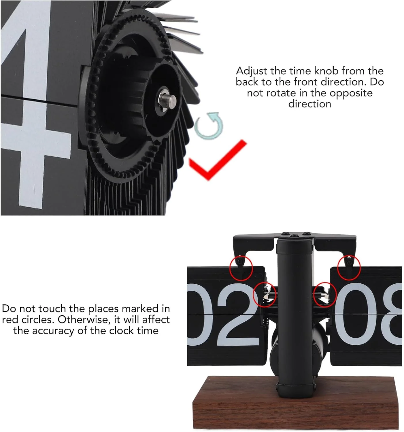 ساعت رومیزی چرخشی Gugxiom، ساعت رومیزی دیجیتال رترو با پایه چوبی گردو 24 ساعته، ساعت مکانیکی ذوب شونده با باتری و عملکرد چرخ دنده داخلی برای دکوراسیون منزل، اتاق و دفتر، Gugxiomwairxgfyo2 ساعت رومیزی چرخشی Gugxiom، ساعت رومیزی دیجیتال رترو با پایه چوبی گردو 24 ساعته، ساعت مکانیکی ذوب شونده با باتری و عملکرد چرخ دنده داخلی برای دکوراسیون منزل، اتاق و دفتر، Gugxiomwairxgfyo2