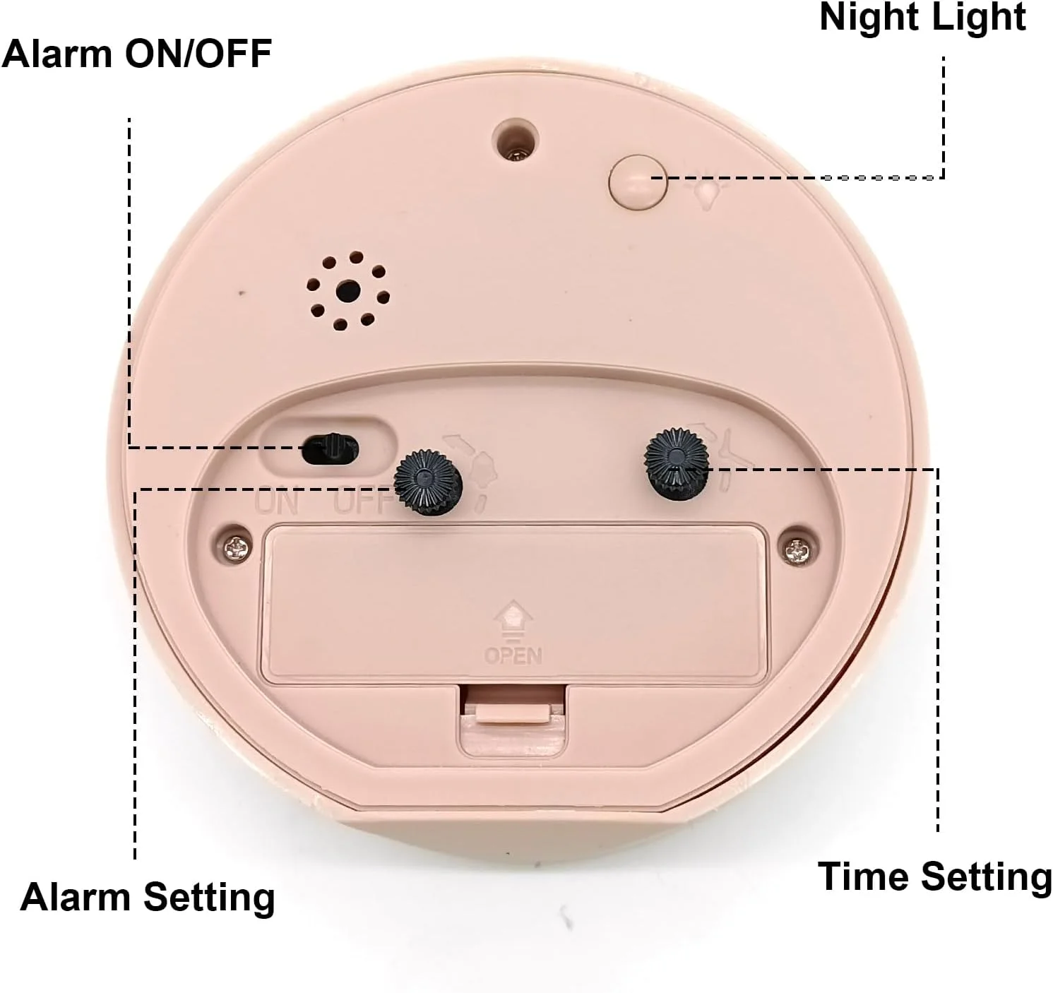 ساعت زنگ دار آنالوگ کودکانه، بدون صدا با نور، پسرانه و دخترانه، رومیزی کوچک، اتاق خواب، ساعت کنار تختی، بافت مات، با باتری کار می کند، ساعت زنگ دار مسافرتی (صورتی) ساعت زنگ دار آنالوگ کودکانه، بدون صدا با نور، پسرانه و دخترانه، رومیزی کوچک، اتاق خواب، ساعت کنار تختی، بافت مات، با باتری کار می کند، ساعت زنگ دار مسافرتی (صورتی)