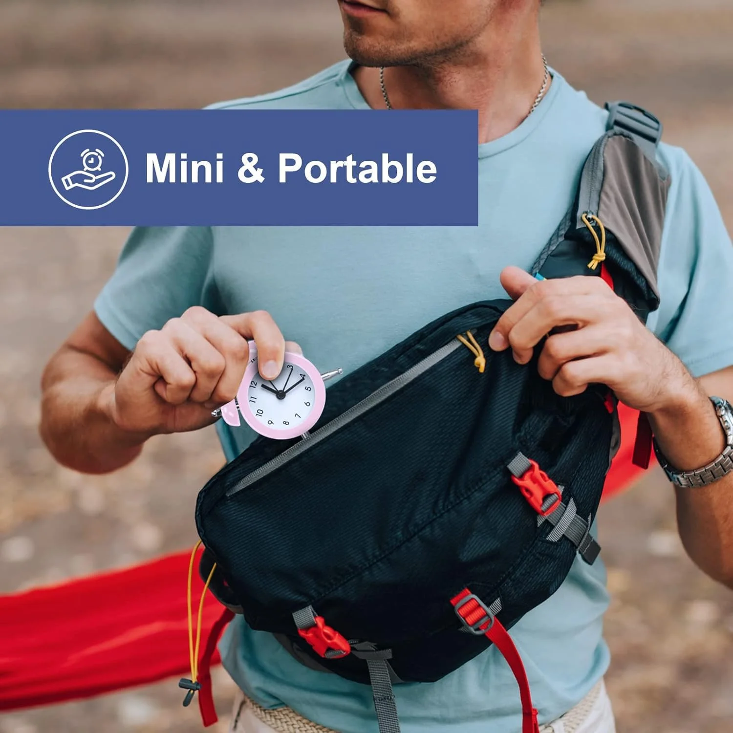 ساعت زنگ دار کوچک و جمع و جور بدون صدا KASTWAVE - ساعت رومیزی با باتری با سبک قدیمی برای اتاق خواب، آشپزخانه و میز - زنگ بلند، رنگ صورتی (باتری ها شامل نمی شوند) ساعت زنگ دار کوچک و جمع و جور بدون صدا KASTWAVE - ساعت رومیزی با باتری با سبک قدیمی برای اتاق خواب، آشپزخانه و میز - زنگ بلند، رنگ صورتی (باتری ها شامل نمی شوند)