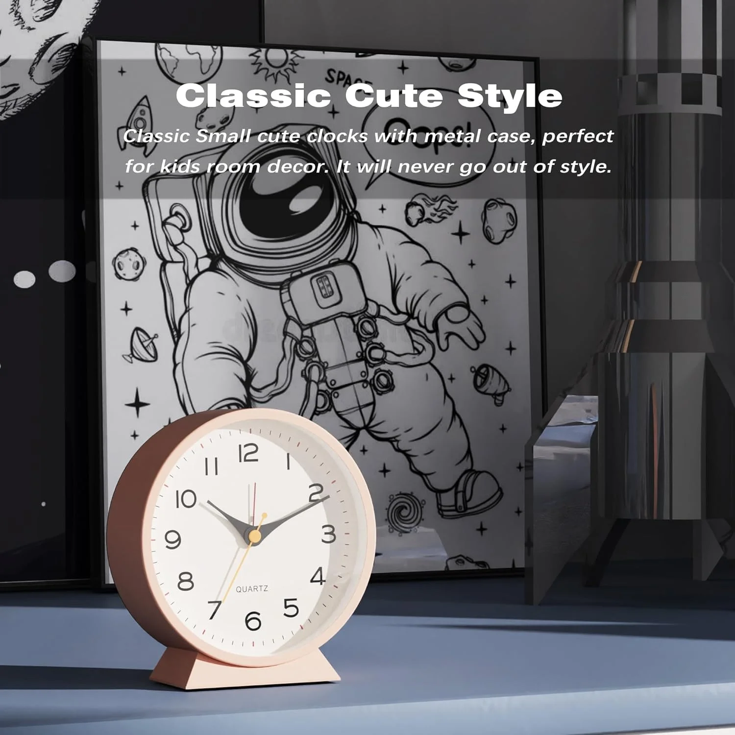 ساعت رومیزی خزنه، ساعت رومیزی مسافرتی، ساعت پایه اتاق خواب، ساعت رومیزی کوچک رترو، ساعت فلزی بی صدا با نور برای دکور اتاق نشیمن، اتاق خواب، کنار تخت، قفسه (صورتی) ساعت رومیزی خزنه، ساعت رومیزی مسافرتی، ساعت پایه اتاق خواب، ساعت رومیزی کوچک رترو، ساعت فلزی بی صدا با نور برای دکور اتاق نشیمن، اتاق خواب، کنار تخت، قفسه (صورتی)