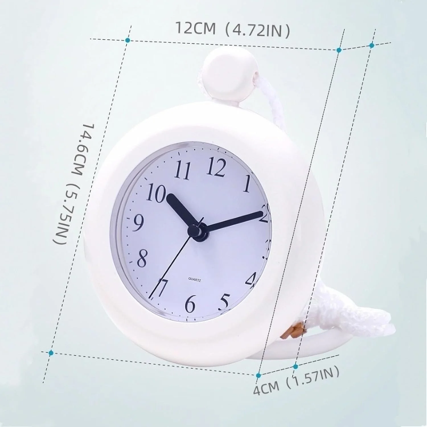 ساعت ضد آب حمام Lancoon، دیجیتال بی صدا با طراحی بند و پایه دایره ای، دو منظوره آویز و رومیزی، مناسب برای حمام، اتاق خواب، آشپزخانه، اتاق نشیمن ساعت ضد آب حمام Lancoon، دیجیتال بی صدا با طراحی بند و پایه دایره ای، دو منظوره آویز و رومیزی، مناسب برای حمام، اتاق خواب، آشپزخانه، اتاق نشیمن