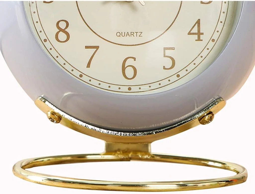 ساعت زنگ دار کنار تختی Liudan، ساعت زنگ دار کوچک مینیمالیستی به سبک نوردیک، بی صدا، مناسب دانش آموزان با چراغ خواب، دکوری برای میز، ساعت زنگ دار دیجیتال (رنگ: C)