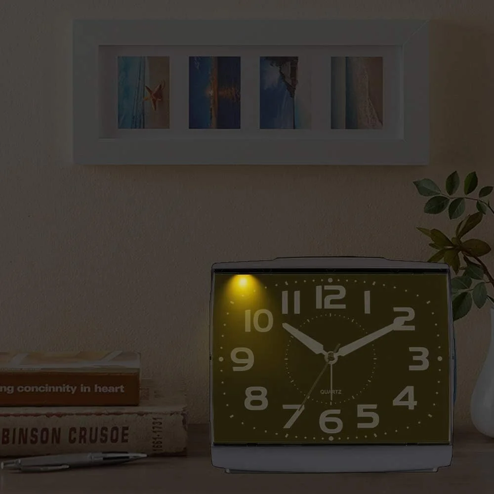 ساعت زنگ دار آنالوگ NALACAL، ساعت زنگ دار دیجیتال برای اتاق خواب، ساعت زنگ دار مربع بزرگ، حرکت بی صدا، ساعت زنگ دار بی صدا کنار تخت، با چراغ شب، ساعت رومیزی بدون تیک تاک، بدون باتری ساعت زنگ دار آنالوگ NALACAL، ساعت زنگ دار دیجیتال برای اتاق خواب، ساعت زنگ دار مربع بزرگ، حرکت بی صدا، ساعت زنگ دار بی صدا کنار تخت، با چراغ شب، ساعت رومیزی بدون تیک تاک، بدون باتری