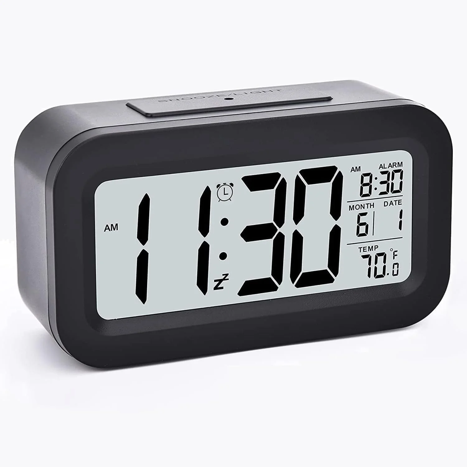 ساعت زنگ دار دیجیتال چراغ خواب Necomi، هوشمند خلاقانه، ساعت الکترونیکی رومیزی کنار تخت با باتری، بی صدا و نورانی با نور قابل تنظیم، مناسب برای دانش آموزان و کودکان ساعت زنگ دار دیجیتال چراغ خواب Necomi، هوشمند خلاقانه، ساعت الکترونیکی رومیزی کنار تخت با باتری، بی صدا و نورانی با نور قابل تنظیم، مناسب برای دانش آموزان و کودکان