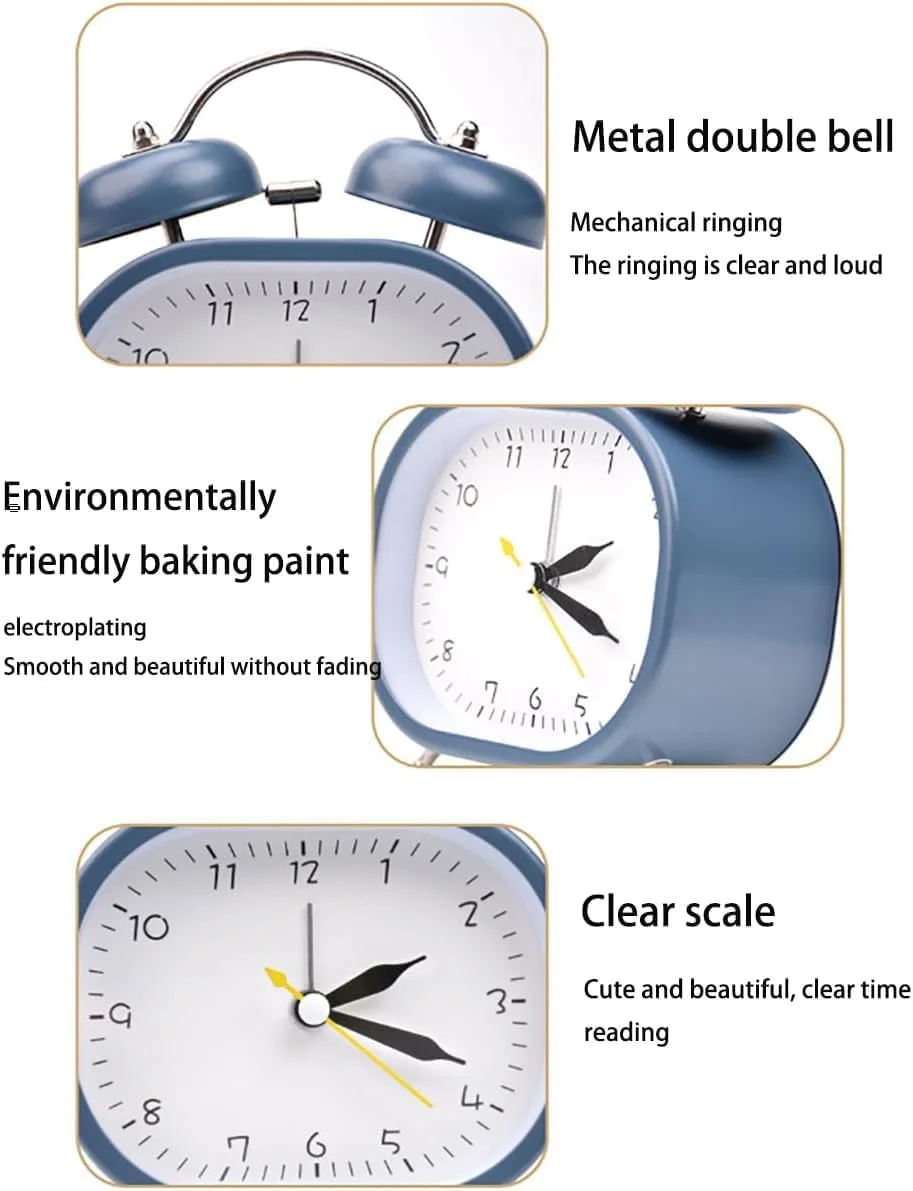 ساعت زنگ دار بلند NimbusNote، ساعت رومیزی دو زنگ بی صدا با نور پس زمینه، ساعت زنگ دار آنالوگ برای خواب سنگین، کودکان و بزرگسالان، با باتری، نارنجی ساعت زنگ دار بلند NimbusNote، ساعت رومیزی دو زنگ بی صدا با نور پس زمینه، ساعت زنگ دار آنالوگ برای خواب سنگین، کودکان و بزرگسالان، با باتری، نارنجی