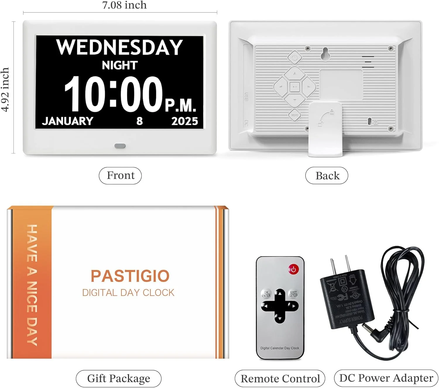 ساعت دیجیتال جدید 2025، ساعت زوال عقل 7 اینچی با تاریخ و زمان برای سالمندان، کم نور شدن خودکار، 12 یادآوری و 6 زنگ هشدار، دکمه و کنترل از راه دور، DST خودکار، تقویم دیجیتال برای سالمندان ساعت دیجیتال جدید 2025، ساعت زوال عقل 7 اینچی با تاریخ و زمان برای سالمندان، کم نور شدن خودکار، 12 یادآوری و 6 زنگ هشدار، دکمه و کنترل از راه دور، DST خودکار، تقویم دیجیتال برای سالمندان