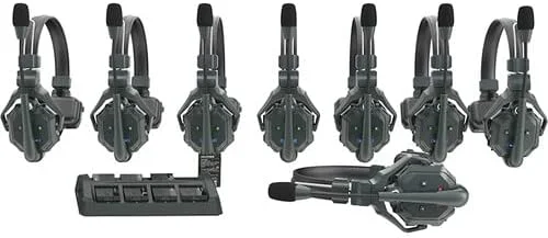 سیستم اینترکام هدست بی سیم Hollyland Solidcom C1 برای 8 کاربر، ارتباط تیمی دو طرفه با برد 335 متر، هدست تک گوش