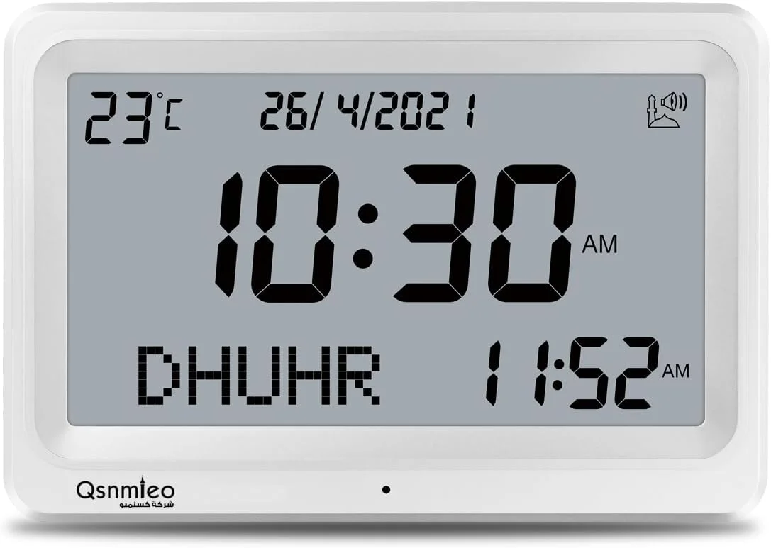 ساعت اذان Qsnmieo برای ایالات متحده آمریکا - دیجیتال خودکار جهانی با 8 صدای اذان، ساعت دیواری و رومیزی اسلامی ساعت اذان Qsnmieo برای ایالات متحده آمریکا - دیجیتال خودکار جهانی با 8 صدای اذان، ساعت دیواری و رومیزی اسلامی