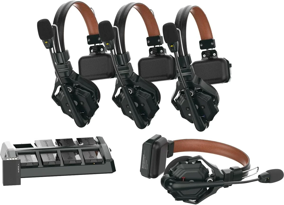 سیستم اینترکام بی سیم Hollyland Solidcom C1 Pro Full-Duplex ENC با 4 هدست