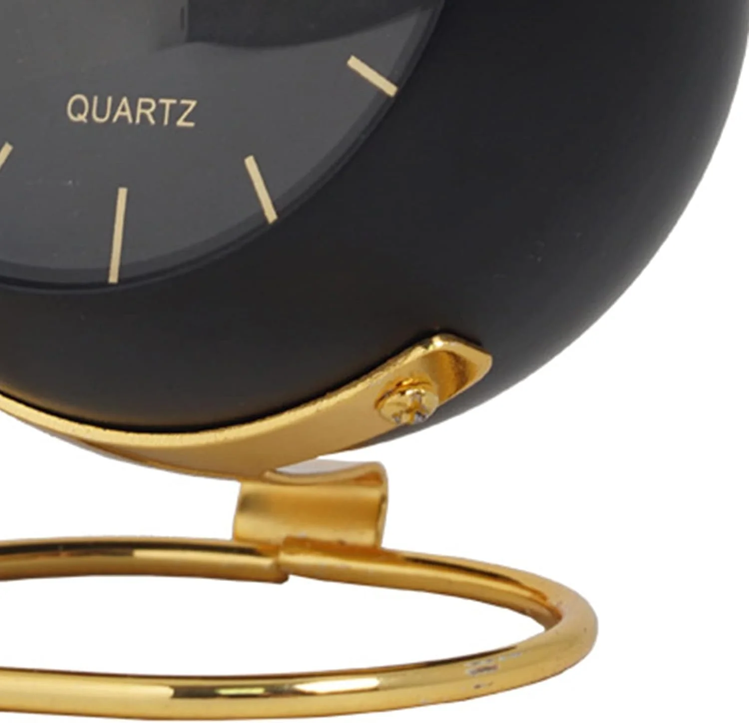 ساعت رومیزی بی صدا با الهام از نوردیک با عقربه های شب تاب - با باتری کار می کند، ساعت زنگ دار فلزی گرد برای دانشجویان، دفتر، اتاق نشیمن و دکوراسیون منزل (سبز پاستلی)