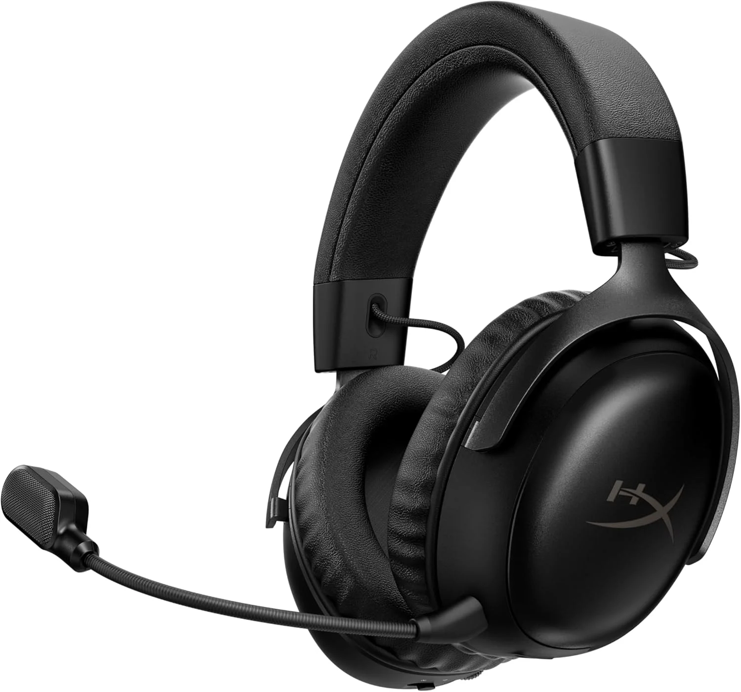 هدست گیمینگ بی سیم HyperX Cloud III S برای پلتفرم های مختلف، 2.4 گیگاهرتز، بلوتوث، عمر باتری تا 120 ساعت 2.4 گیگاهرتز / 200 ساعت بلوتوث، درایورهای زاویه دار 53 میلی متری، میکروفون جداشدنی 10 میلی متری، مشکی