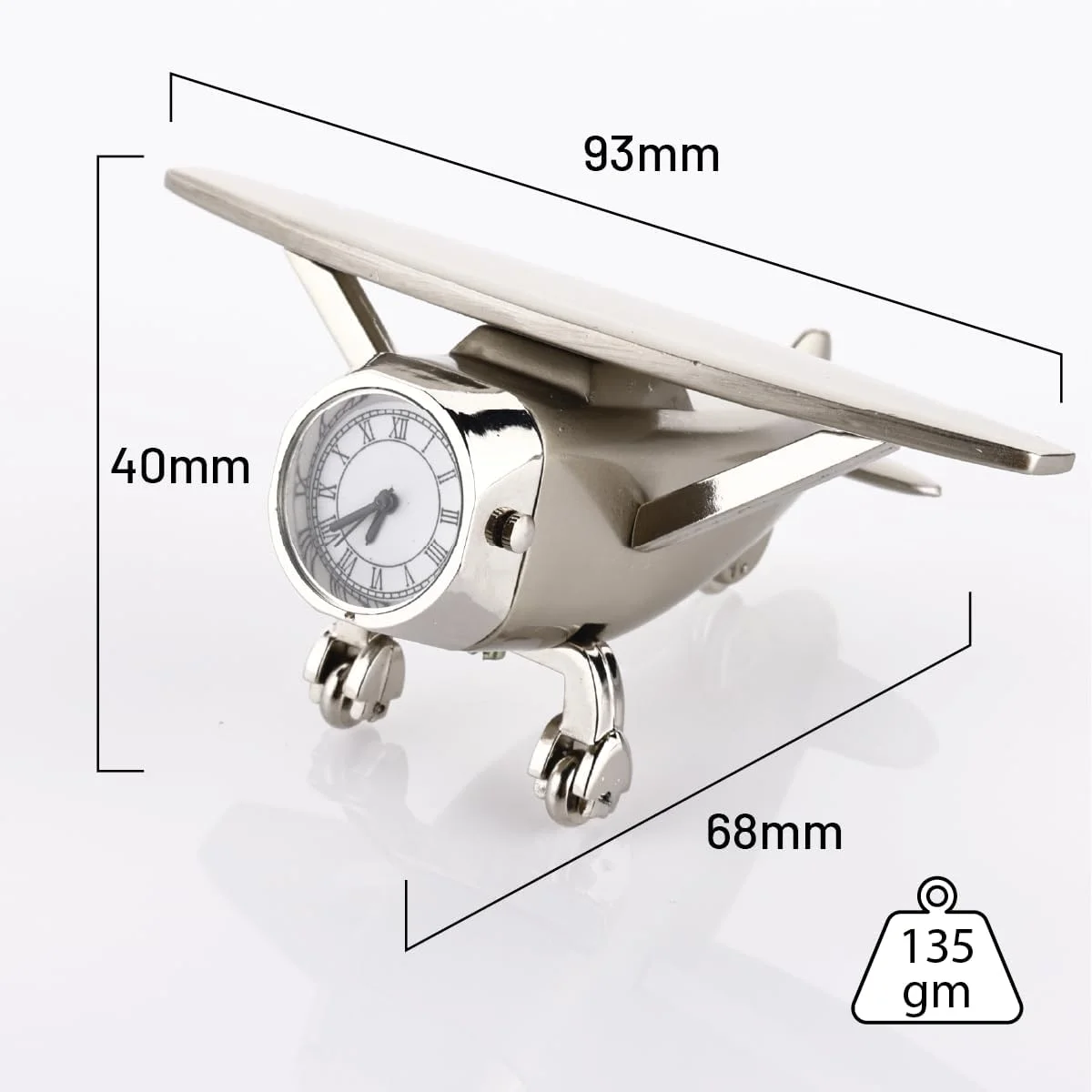 ساعت رومیزی مینیاتوری هواپیما و وزنه کاغذ ZAHEPA - ساعت رومیزی آنالوگ شیک با اعداد رومی، دکوراسیون اداری منزل و هدیه شرکتی ساعت رومیزی مینیاتوری هواپیما و وزنه کاغذ ZAHEPA - ساعت رومیزی آنالوگ شیک با اعداد رومی، دکوراسیون اداری منزل و هدیه شرکتی