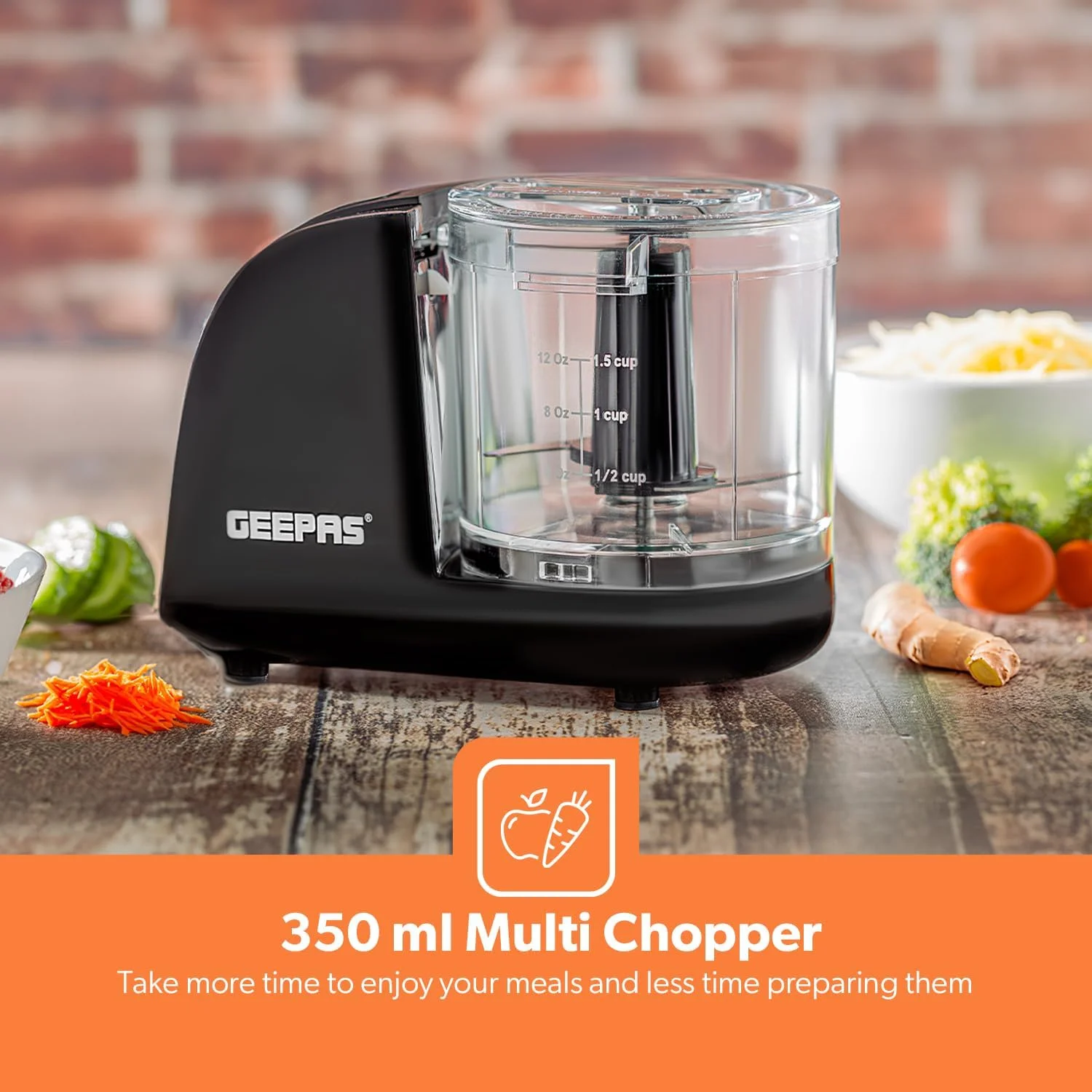 خردکن چند منظوره جیپاس 350 میلی لیتر- GMC42028/ 100 وات، دستگاه خردکن چند منظوره جمع و جور، عملکرد چرخ کردن، مناسب برای سبزیجات، میوه ها، گوشت/مشکی خردکن چند منظوره جیپاس 350 میلی لیتر- GMC42028/ 100 وات، دستگاه خردکن چند منظوره جمع و جور، عملکرد چرخ کردن، مناسب برای سبزیجات، میوه ها، گوشت/مشکی