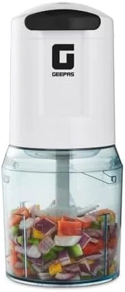 مینی غذاساز جیپاس، 500 وات، 500 میلی لیتر، 4 تیغه، 2 سطح سرعت، استیل ضد زنگ برای مخلوط کردن و خرد کردن سالاد، سس، کاری، پستو، مدل GC5477، شفاف مینی غذاساز جیپاس، 500 وات، 500 میلی لیتر، 4 تیغه، 2 سطح سرعت، استیل ضد زنگ برای مخلوط کردن و خرد کردن سالاد، سس، کاری، پستو، مدل GC5477، شفاف