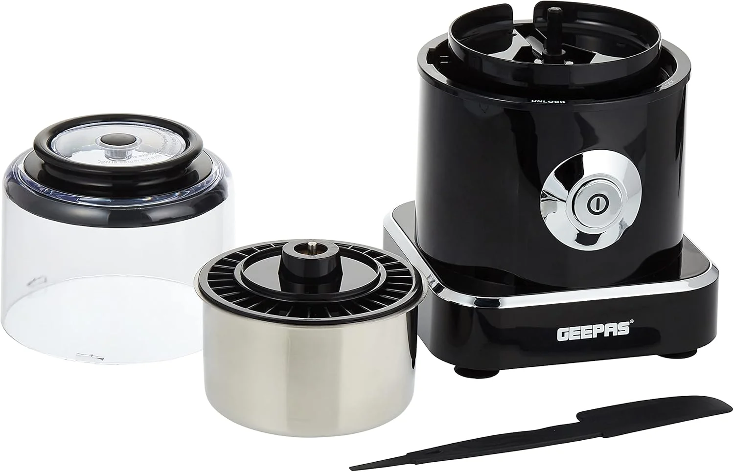 خردکن برقی جیپاس مدل GC5474 | موتور 300 واتی با دو سرعت متغیر | تیغه های استیل ضد زنگ، ایده آل برای سالاد، سالسا، پستو و خمیر کاری. از فروشگاه جیپاس دیدن فرمایید خردکن برقی جیپاس مدل GC5474 | موتور 300 واتی با دو سرعت متغیر | تیغه های استیل ضد زنگ، ایده آل برای سالاد، سالسا، پستو و خمیر کاری. از فروشگاه جیپاس دیدن فرمایید