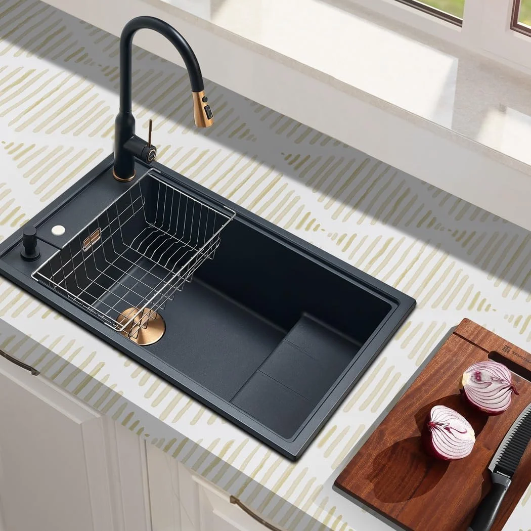 آرتهوم وال دکور، کاغذ دیواری راه راه سفید و بژ، 43.5x305 سانتی متر، کاغذ دیواری مدرن طرح الماس هندسی، قابل جابجایی و خود چسب برای اتاق خواب، کشوها، کابینت ها، تمیز کردن آسان