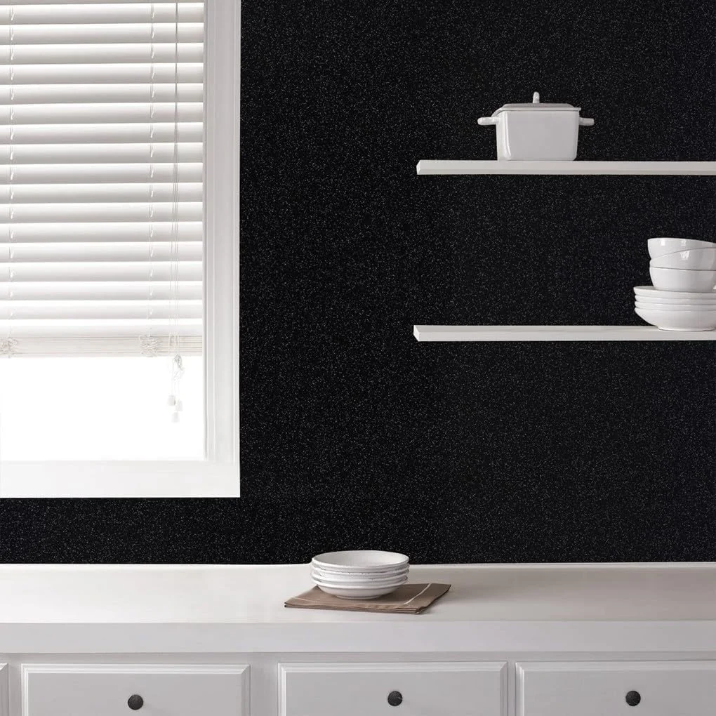 کاغذ دیواری وینیل براق دکور دیوار آرتهوم، 45x310 سانتی متر، مشکی کاغذ دیواری وینیل براق دکور دیوار آرتهوم، 45x310 سانتی متر، مشکی