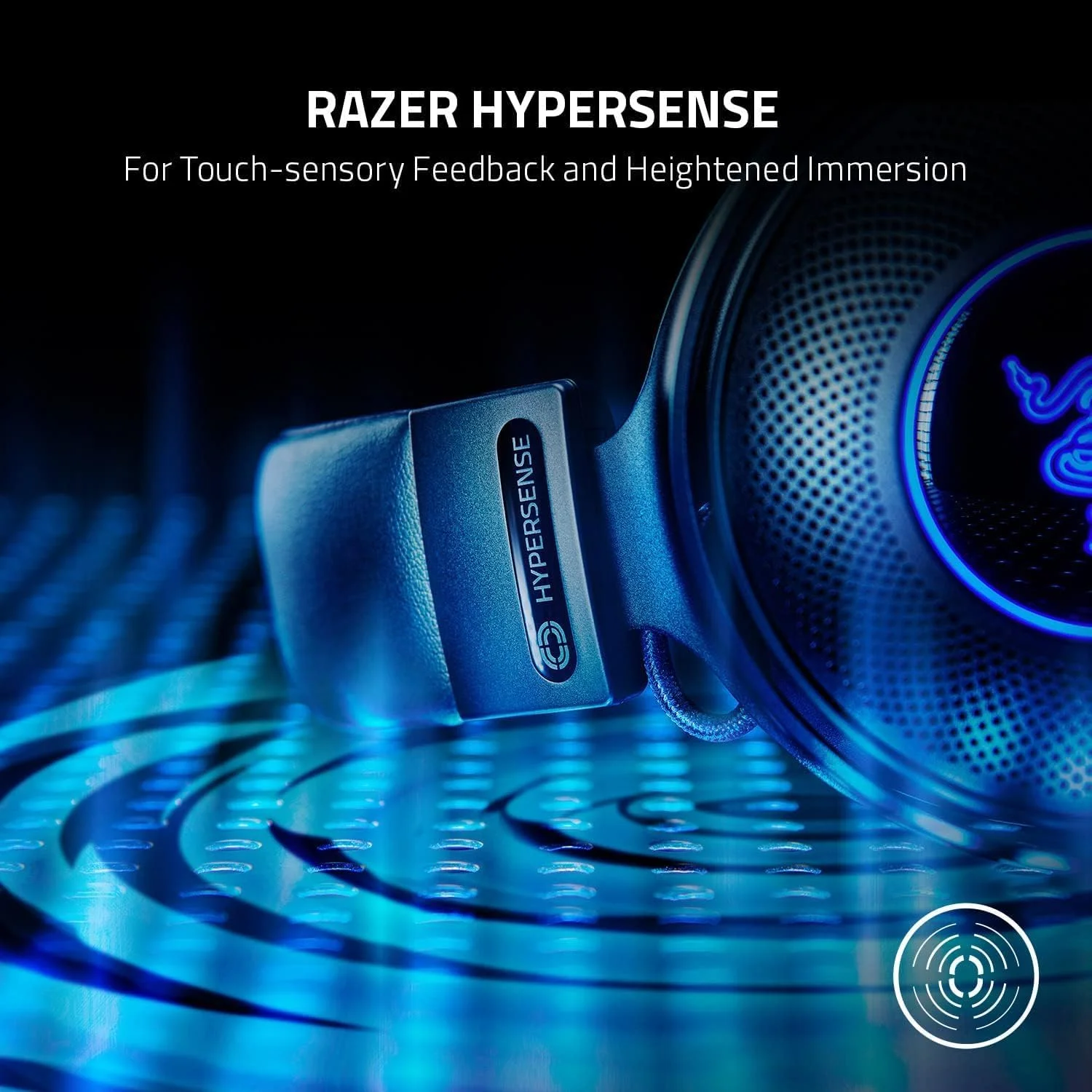 هدست گیمینگ بی سیم Razer Kraken V3 Pro: فناوری لمسی HyperSense، حذف نویز پسیو، بی سیم USB-A (2.4 گیگاهرتز)، آنالوگ 3.5 میلی متری، برای PC، PS4، PS5، نینتندو سوییچ، موبایل، ایکس باکس - مشکی