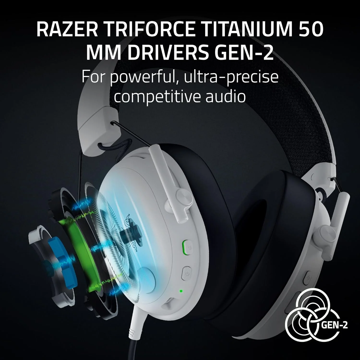 هدست گیمینگ بیسیم Razer BlackShark V3 برای کامپیوتر: درایورهای 50 میلیمتری - میکروفون فوقالعاده پهن باند - 2.4 گیگاهرتز، بلوتوث، USB - سازگار با مک، PS5، نینتندو سوییچ، تلفن هوشمند - باتری 70 ساعته - سفید هدست گیمینگ بیسیم Razer BlackShark V3 برای کامپیوتر: درایورهای 50 میلیمتری - میکروفون فوقالعاده پهن باند - 2.4 گیگاهرتز، بلوتوث، USB - سازگار با مک، PS5، نینتندو سوییچ، تلفن هوشمند - باتری 70 ساعته - سفید