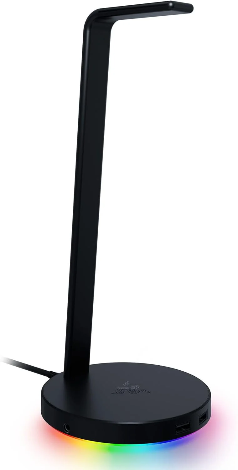 پایه هدست Razer Base Station V2 Chroma با نورپردازی Chroma RGB و پایه لاستیکی ضد لغزش - مشکی کلاسیک