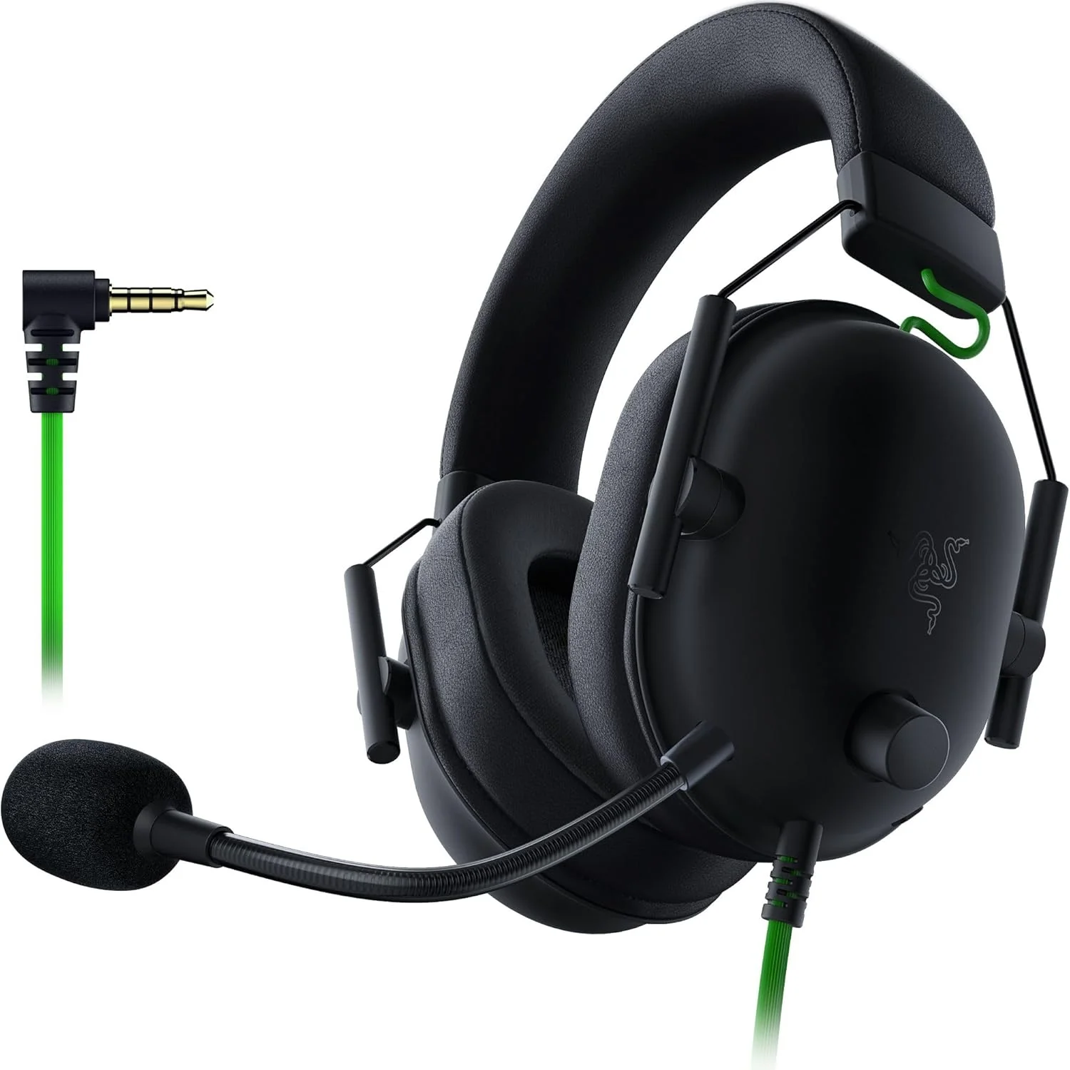 هدست گیمینگ Razer BlackShark V2 X: صدای فراگیر 7.1، درایورهای 50 میلی‌متری، بالشتک فوم حافظه‌دار، برای PC، PS4، PS5، Switch، Xbox One، Xbox Series X|S، موبایل، جک صوتی 3.5 میلی‌متری، مشکی کلاسیک (بازسازی شده)