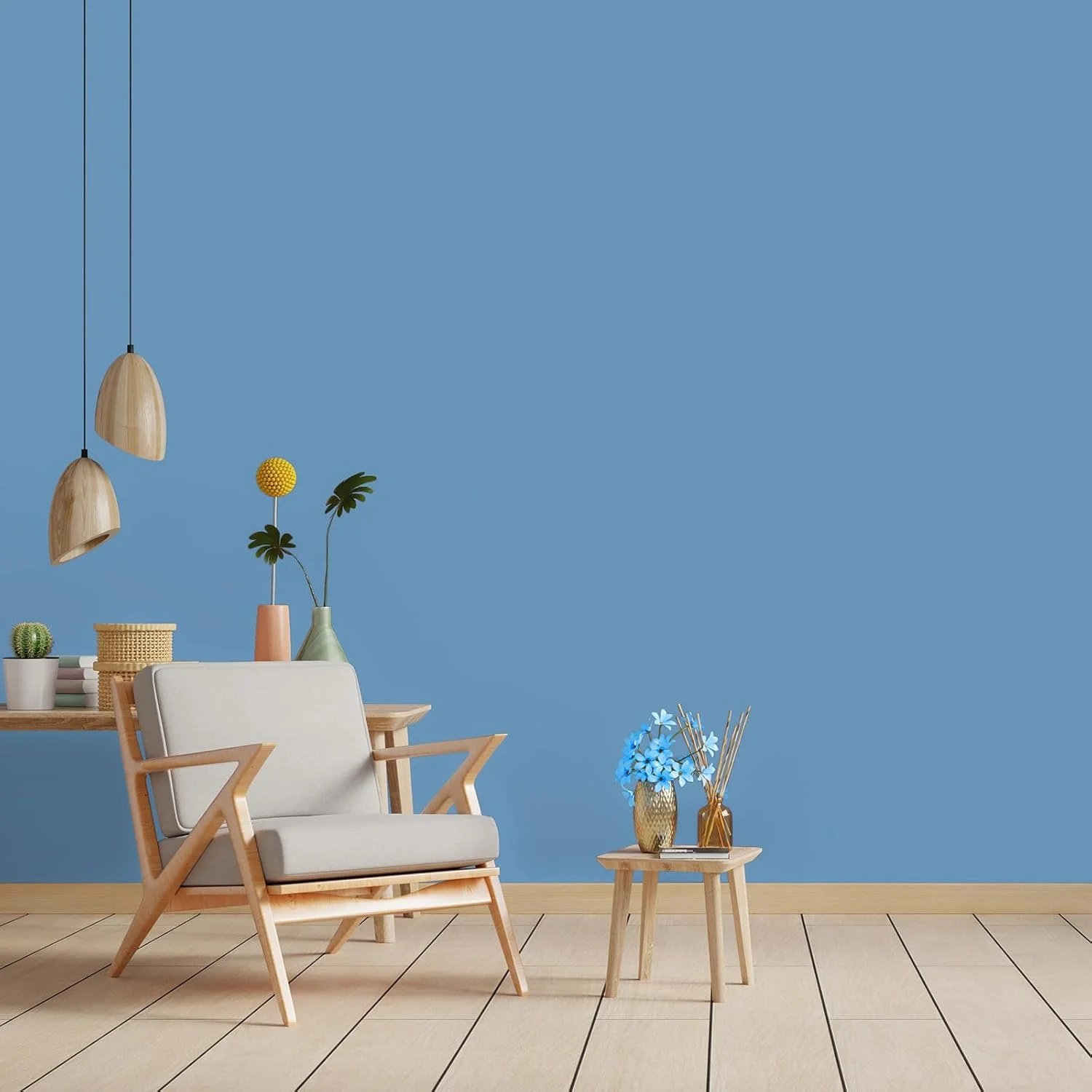 کاغذ دیواری خودچسب آبی روشن CHIHUT، بافت مات، ضخیم و قابل جابجایی، فیلم وینیل برای اتاق خواب، آشپزخانه، کابینت و قفسه، ابعاد 45cmx254cm