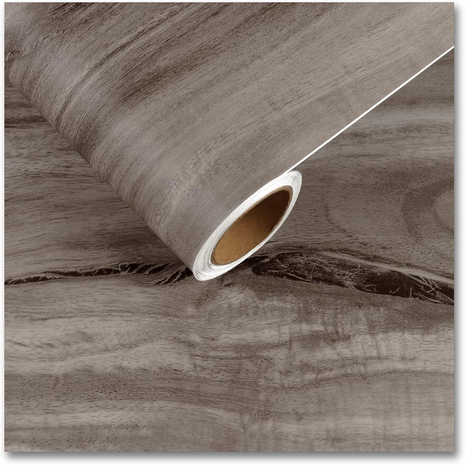 برچسب دیواری با طرح چوب واقعی CRE8TIVE - فیلم ضد آب بدون حباب با چسبندگی قوی، کاغذ دیواری طرح چوب به سبک نوردیک 30x200 سانتی متر برای مبلمان و دیوارپوش