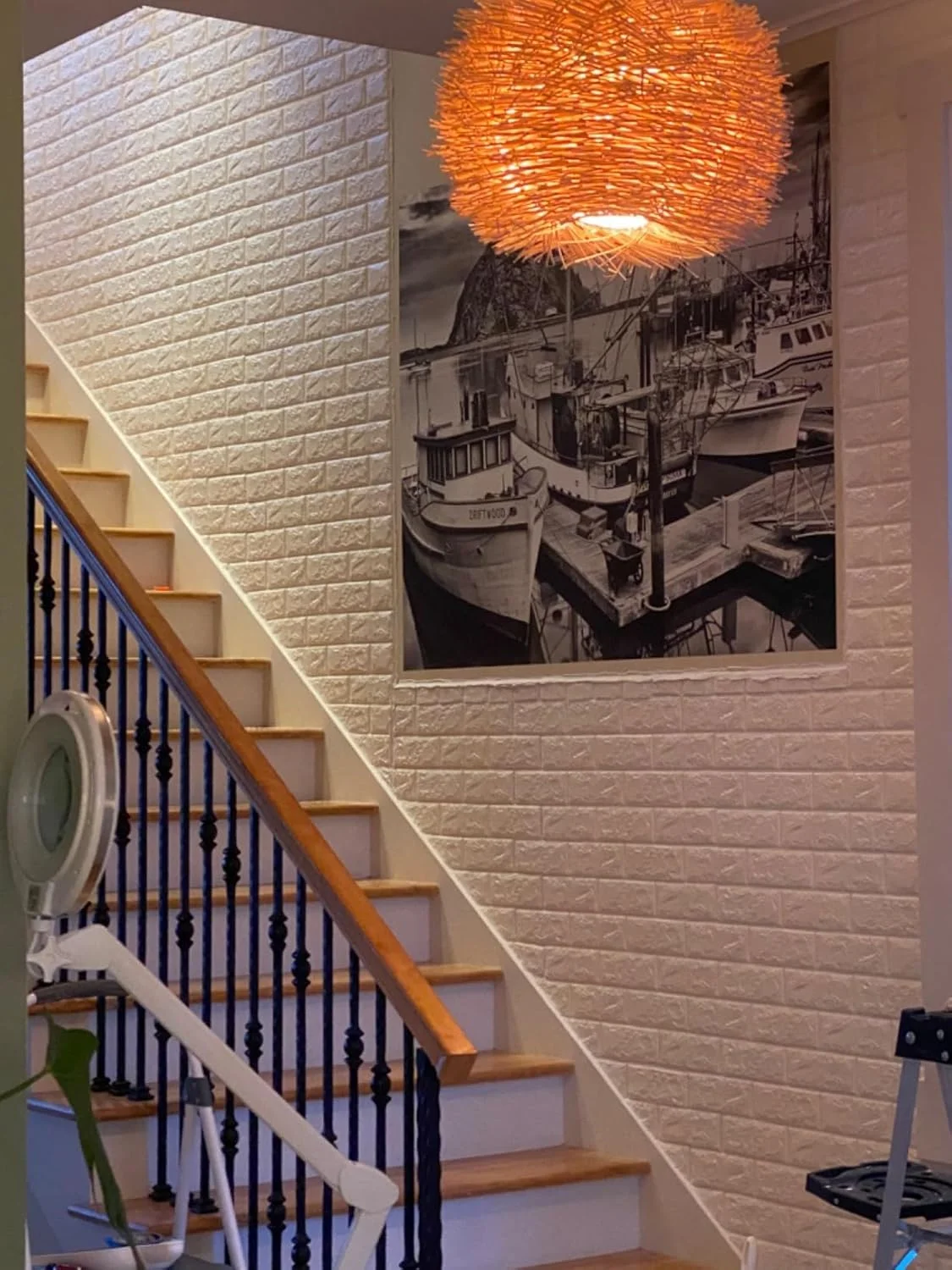 10 عدد استیکر دیواری طرح آجر سه بعدی، کاغذ دیواری خود چسب فوم پلی اتیلن قابل جابجایی و ضد آب برای دکور اتاق خواب، اتاق نشیمن، پس زمینه تلویزیون