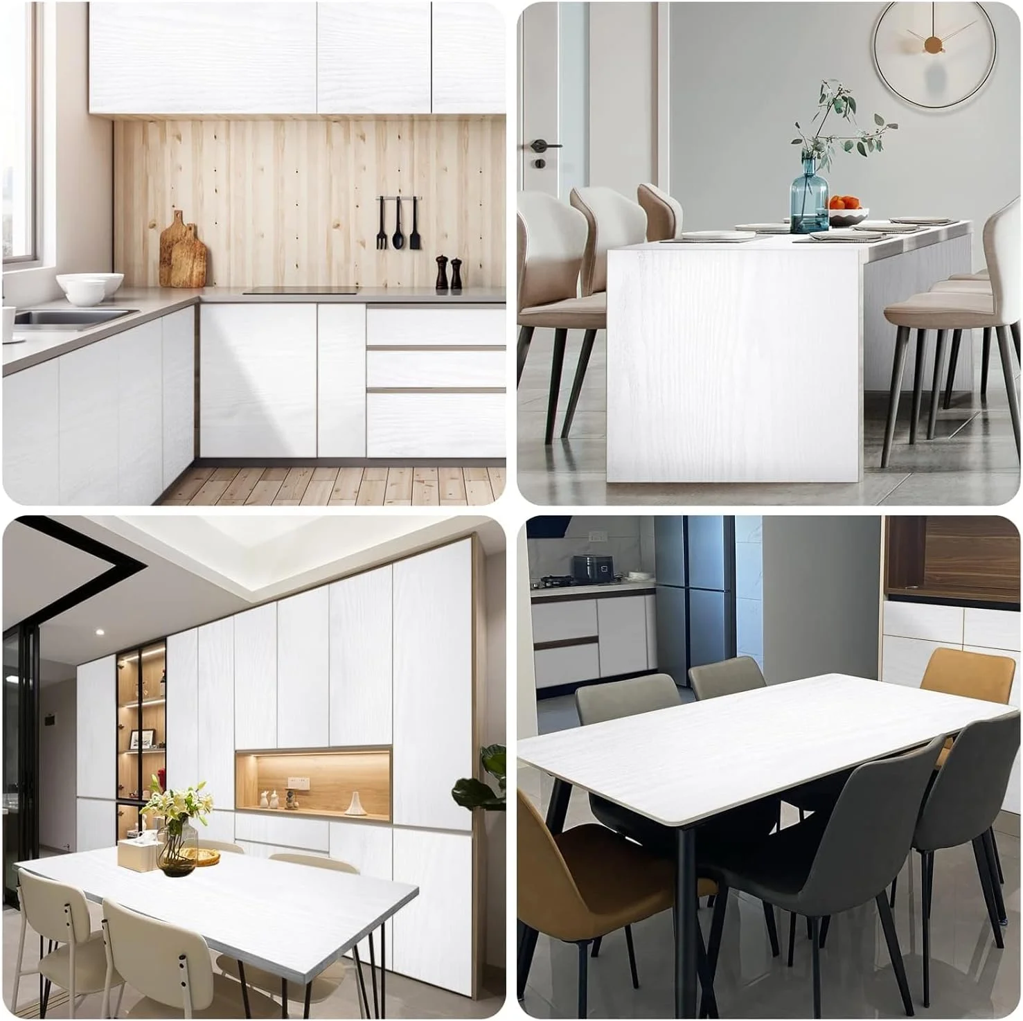 کاغذ دیواری خود چسب طرح چوب Idrese، ابعاد 60x300 سانتی متر، نصب آسان، مناسب برای قفسه، میز، درب و تزئینات (A)