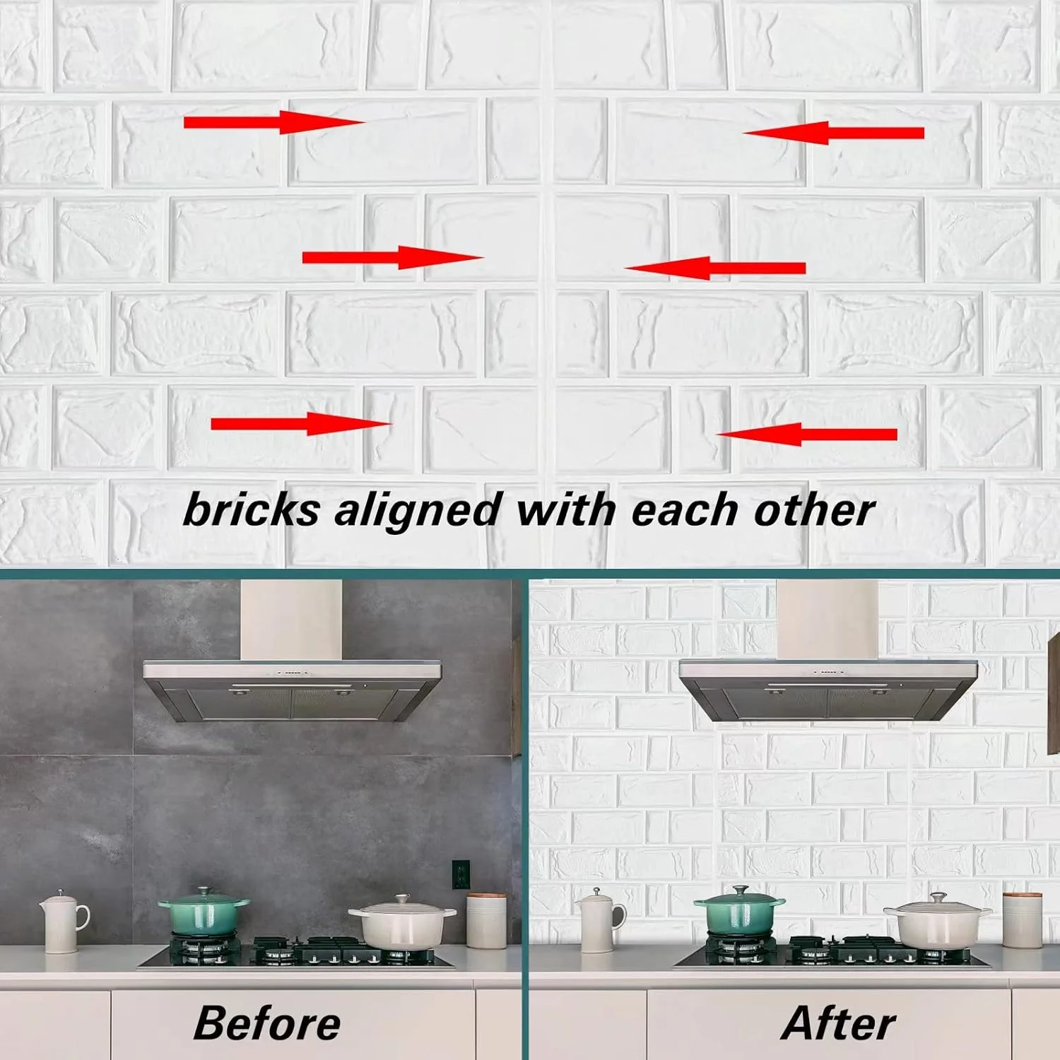 برچسب دیواری سه بعدی Gzqqyn، 30 عدد، طرح آجر سفید، خودچسب، ضد آب، فوم پلی اتیلن مناسب برای دیوار تلویزیون، اتاق نشیمن و دکوراسیون منزل