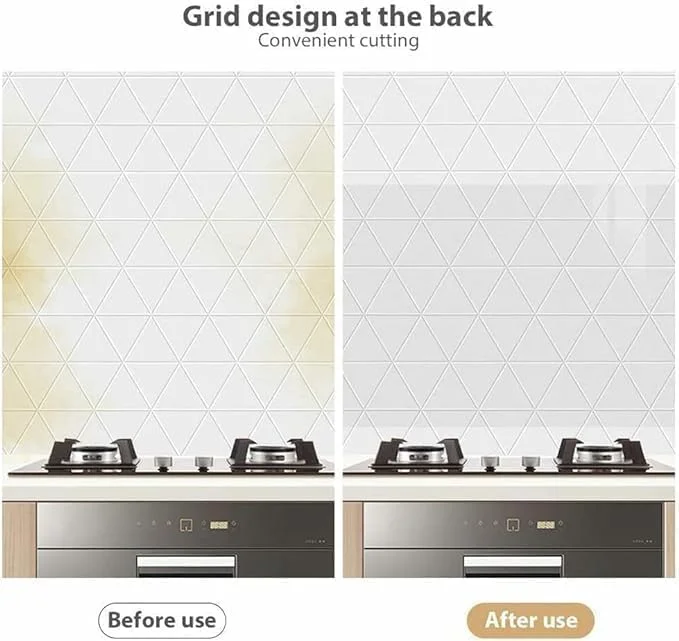 برچسب دیواری ضد روغن جوئبو، برچسب های کاغذ دیواری شفاف ضد آب و مقاوم در برابر حرارت بالا برای آشپزخانه، اتاق غذاخوری، پیشخوان چوبی (60x300 سانتی متر)