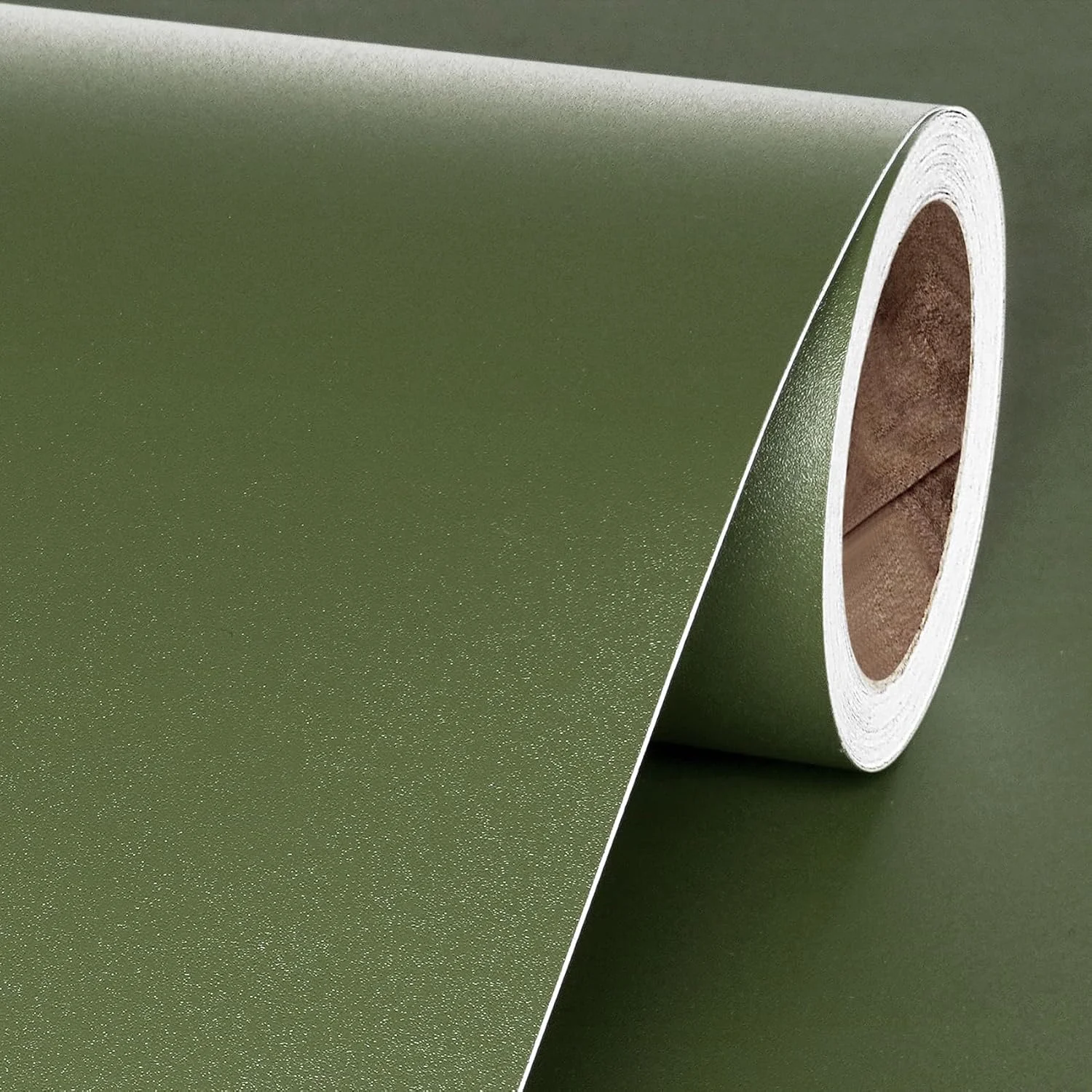 برچسب دیواری طرح سبز زیتونی Livelynine، مناسب برای حمام، اتاق خواب، اتاق کودک، کابینت آشپزخانه، ضد آب، روکش وینیل خود چسب، سایز 40 در 200 سانتی متر