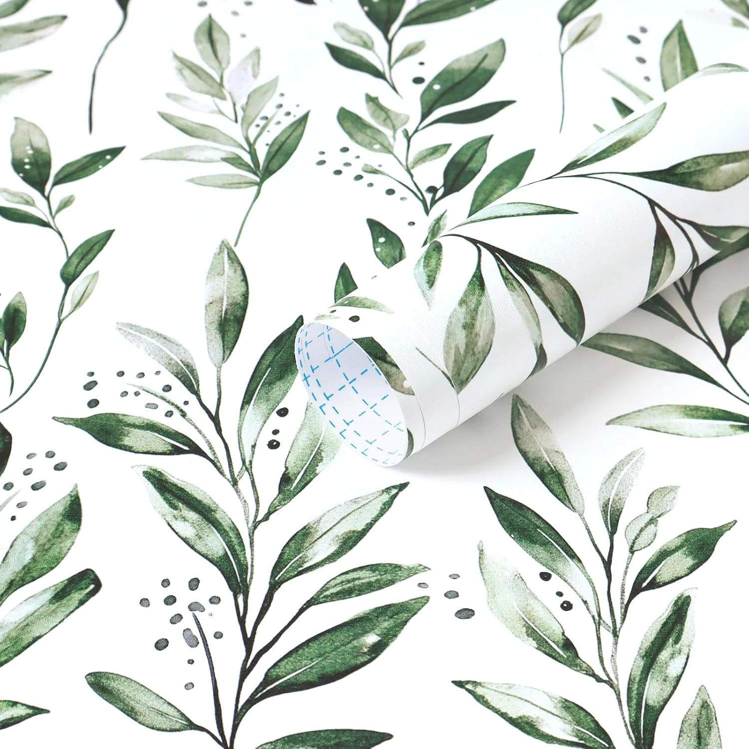 کاغذ دیواری برچسبی Micpolo طرح برگ سبز، کاغذ دیواری مدرن، کاغذ دیواری جداشدنی خودچسب برای دکور دیوار حمام، اتاق خواب و آشپزخانه، 44cm x 300cm کاغذ دیواری برچسبی Micpolo طرح برگ سبز، کاغذ دیواری مدرن، کاغذ دیواری جداشدنی خودچسب برای دکور دیوار حمام، اتاق خواب و آشپزخانه، 44cm x 300cm