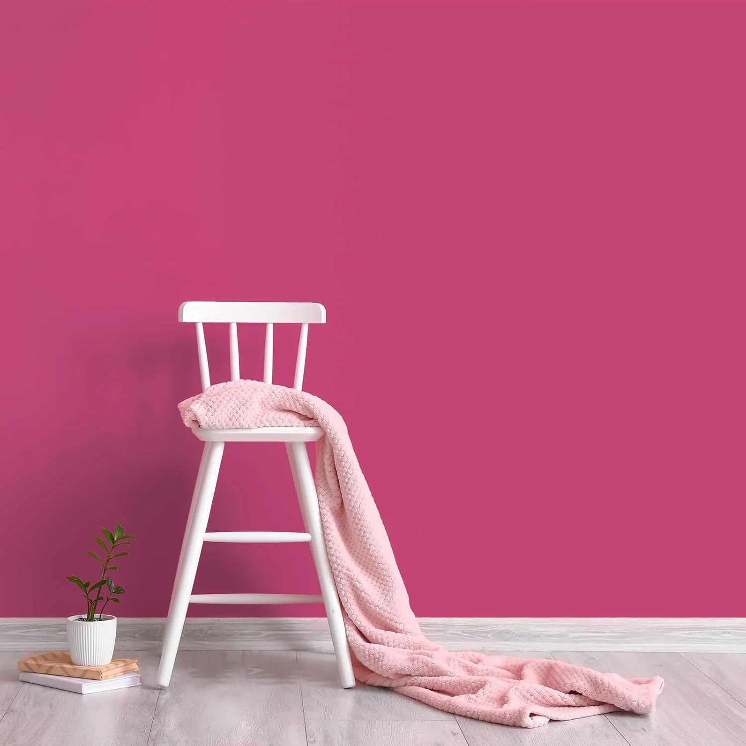 کاغذ دیواری صورتی چسبی ضخیم VEELIKE - ۱۳ فوت مربع، کاغذ دیواری جداشدنی برای دیوارها، کمدها، پیشخوان ها، رول وینیل خود چسب ضد آب با سطح مات