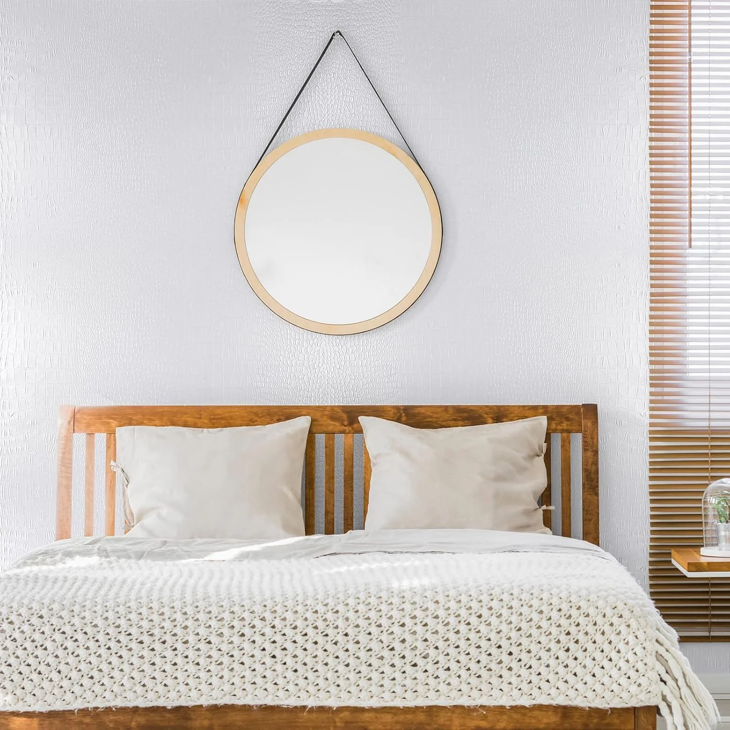 کاغذ دیواری سفید طرح چرم کروکودیل VEELIKE، ضد آب، خود چسب، قابل جابجایی، مناسب کابینت، اتاق خواب، کشو، کمد، تاج تخت، کانتر، 40cm×300cm