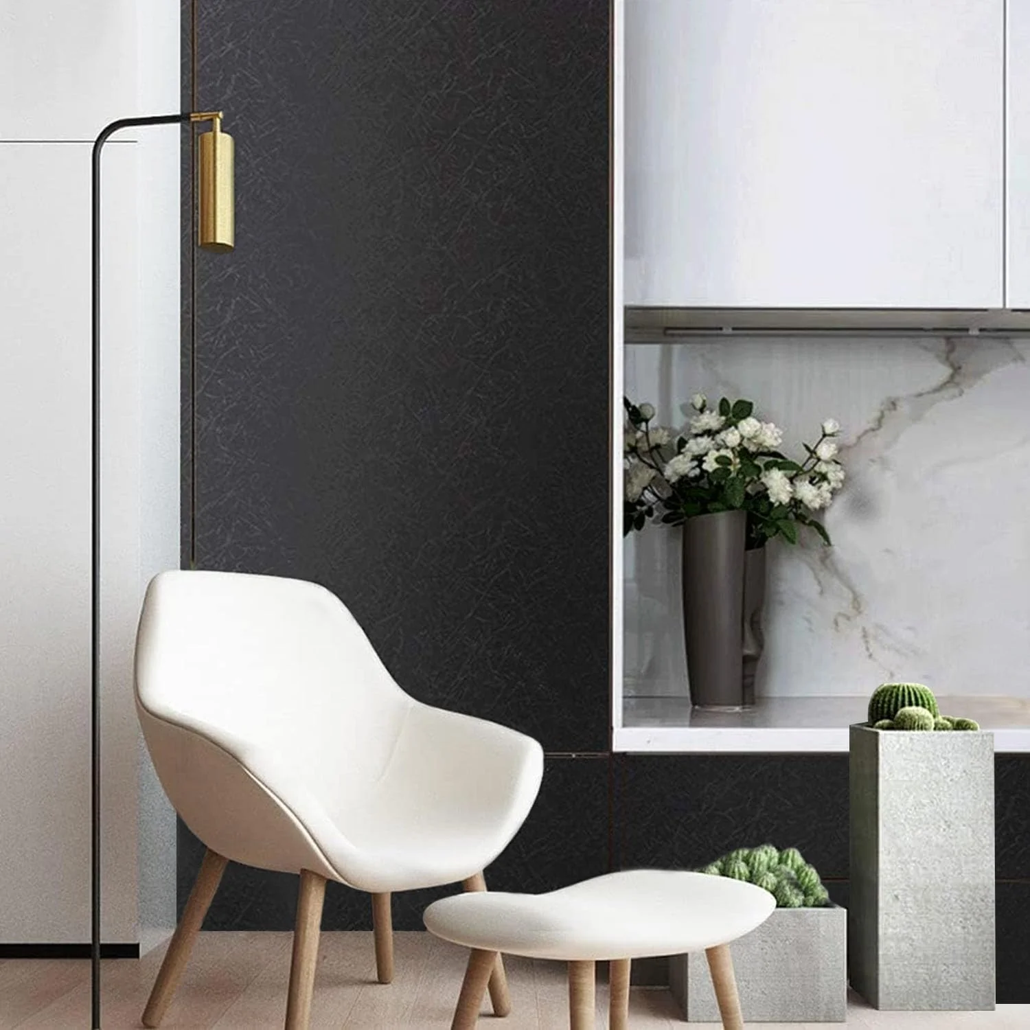 کاغذ دیواری چسبی مشکی 100x760 سانتی متر، کاغذ دیواری خود چسب برای دیوارهای اتاق خواب، روکش تزئینی وینیل برای اتاق نشیمن، کابینت های روی میز کاغذ دیواری چسبی مشکی 100x760 سانتی متر، کاغذ دیواری خود چسب برای دیوارهای اتاق خواب، روکش تزئینی وینیل برای اتاق نشیمن، کابینت های روی میز