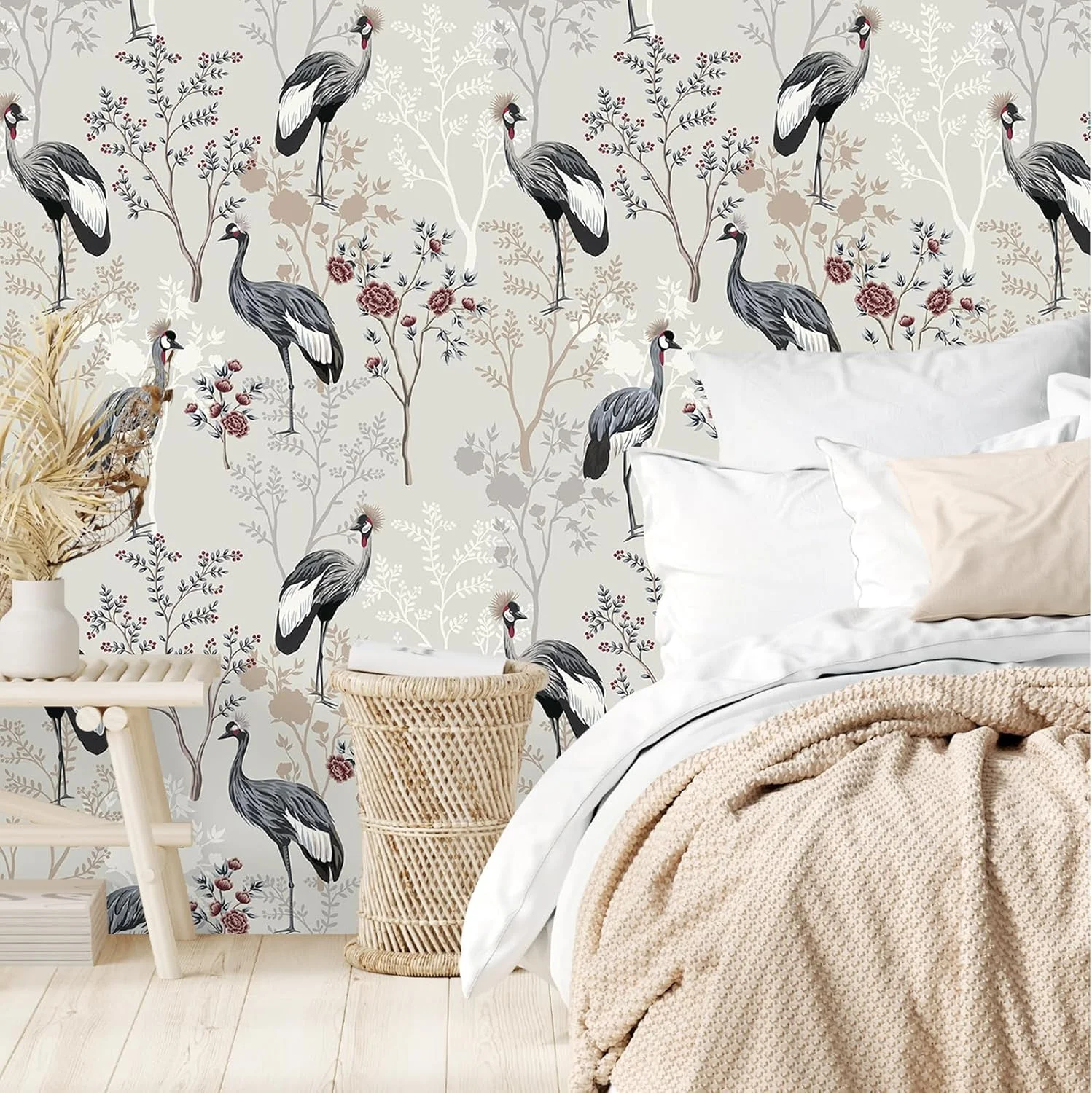 کاغذ دیواری ضد آب طرح گل چسبی VEELIKE - کاغذ دیواری طرح گل زیبا با قابلیت چسبندگی خودکار برای دکوراسیون منزل، اتاق خواب، حمام، نصب و تمیز کردن آسان، 44.5 سانتی متر × 300 سانتی متر کاغذ دیواری ضد آب طرح گل چسبی VEELIKE - کاغذ دیواری طرح گل زیبا با قابلیت چسبندگی خودکار برای دکوراسیون منزل، اتاق خواب، حمام، نصب و تمیز کردن آسان، 44.5 سانتی متر × 300 سانتی متر