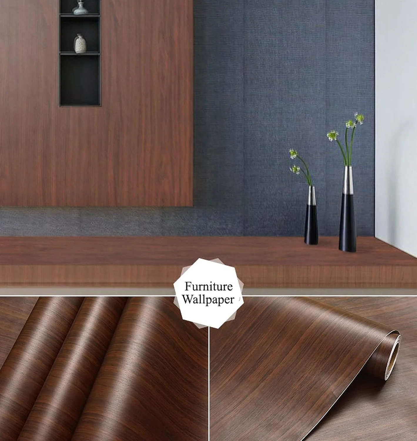 برچسب دیواری پی وی سی طرح چوب ولپین برای آشپزخانه، قهوه ای ماهاگونی، 45 × 300 سانتی متر، Z96_5m - تصویر 3 برچسب دیواری پی وی سی طرح چوب ولپین برای آشپزخانه، قهوه ای ماهاگونی، 45 × 300 سانتی متر، Z96_5m - تصویر 3