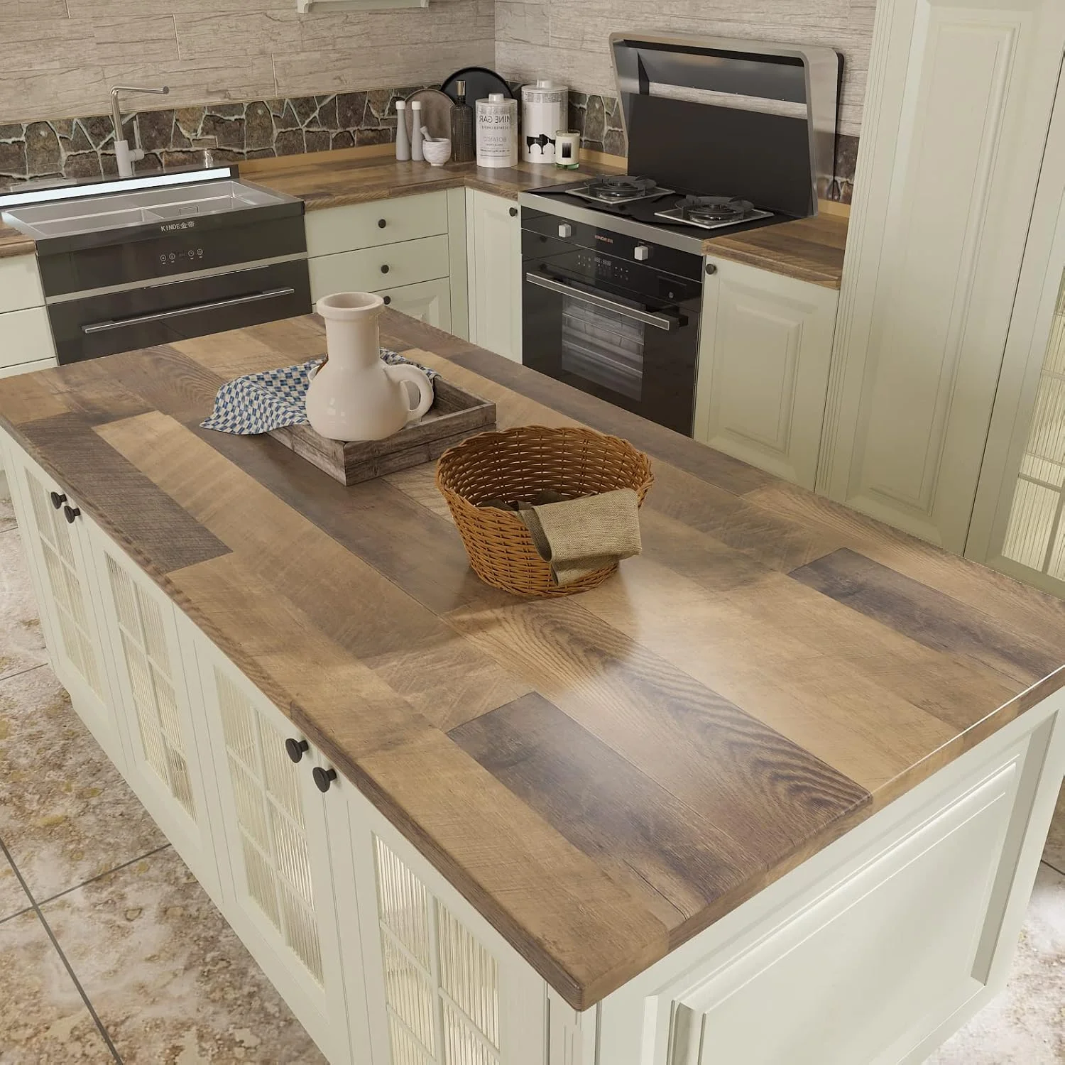 کاغذ دیواری خود چسب طرح چوب با بافت واقعی، پوشش دیوار PVC ضخیم و مقاوم برای حمام، میز و مبلمان (30cm X 200cm) کاغذ دیواری خود چسب طرح چوب با بافت واقعی، پوشش دیوار PVC ضخیم و مقاوم برای حمام، میز و مبلمان (30cm X 200cm)