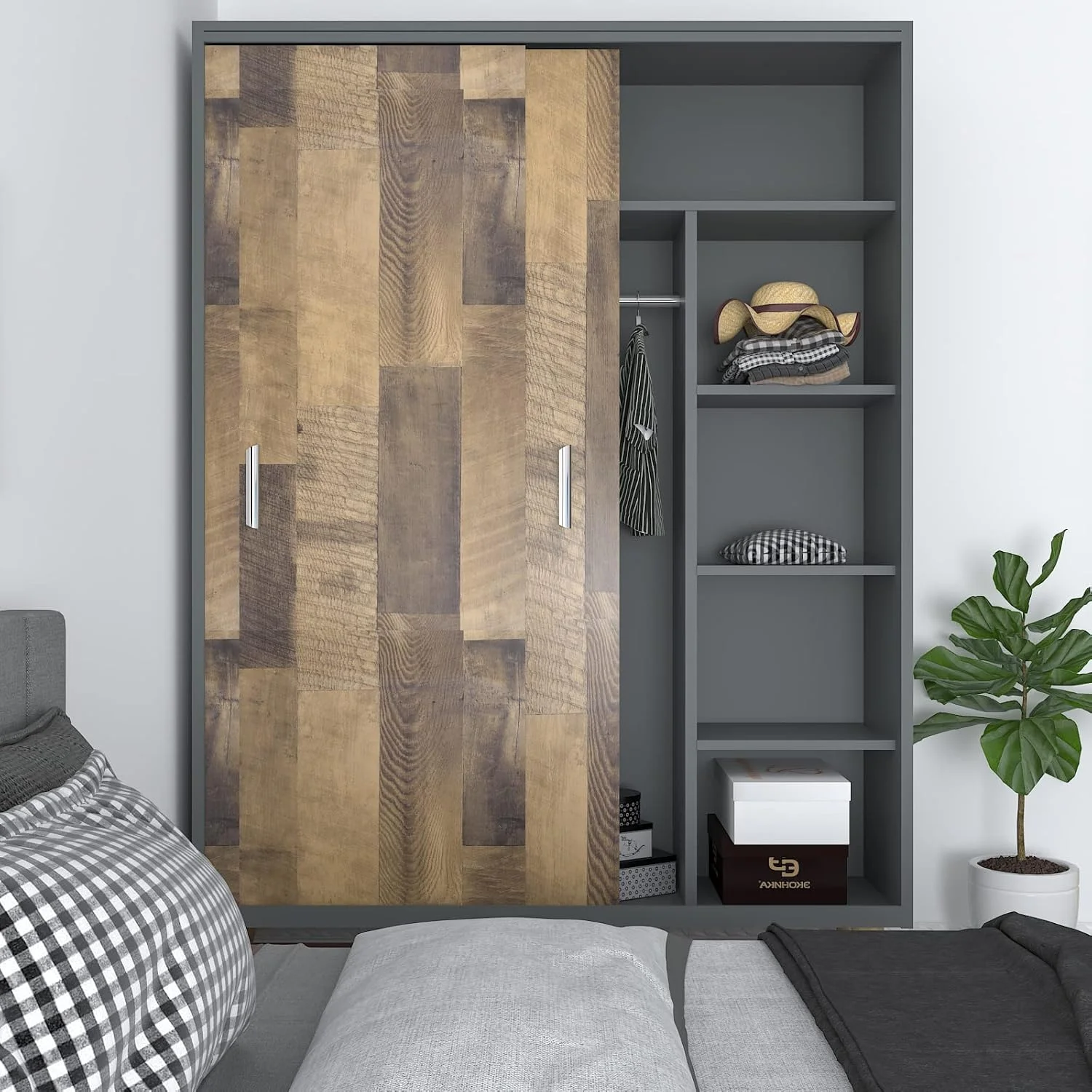 کاغذ دیواری خود چسب طرح چوب با بافت واقعی، پوشش دیوار PVC ضخیم و مقاوم برای حمام، میز و مبلمان (30cm X 200cm) کاغذ دیواری خود چسب طرح چوب با بافت واقعی، پوشش دیوار PVC ضخیم و مقاوم برای حمام، میز و مبلمان (30cm X 200cm)