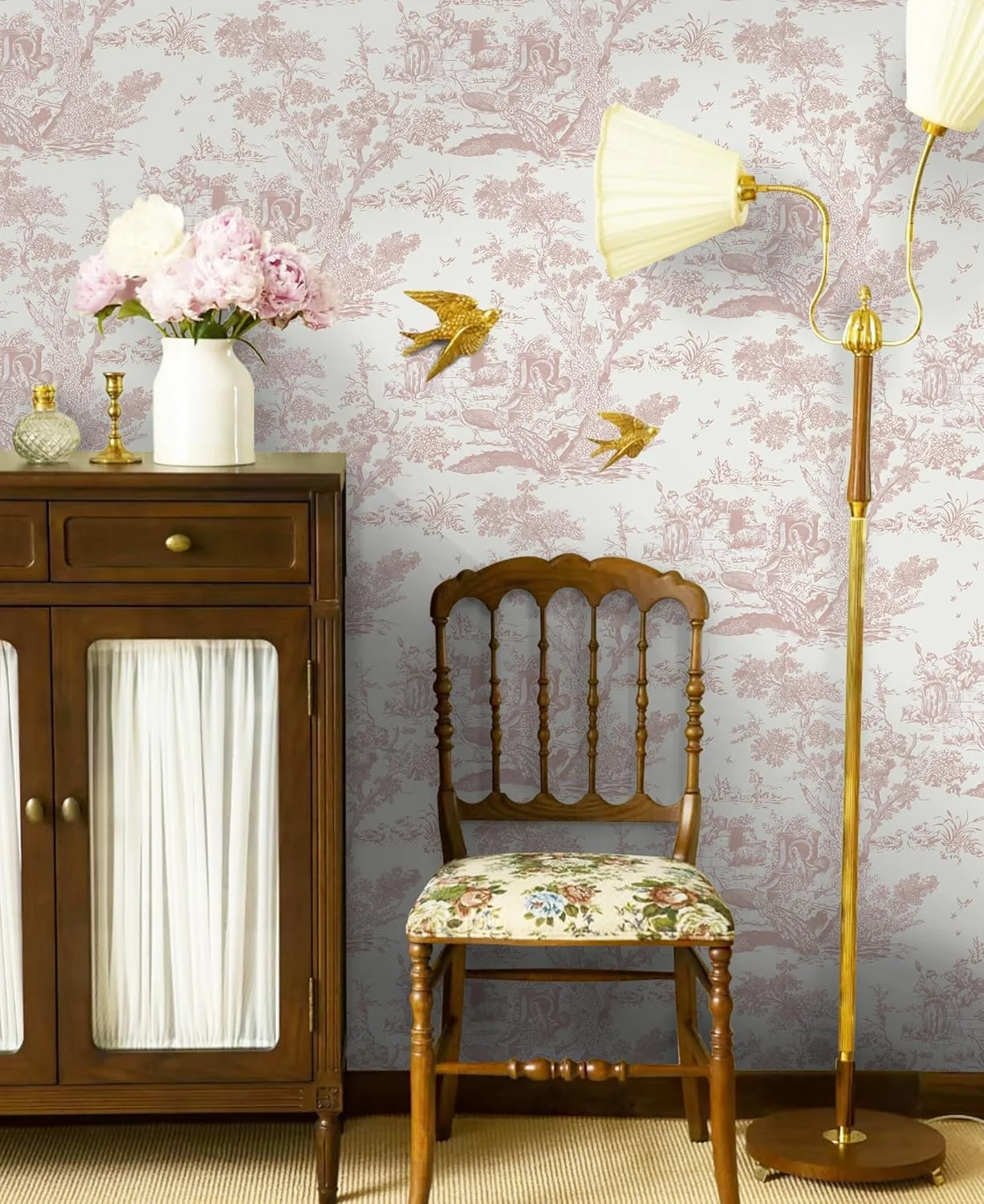 برچسب دیواری خودچسب یومشی، طرح درخت و حیوانات، رول پلاستیکی چسبنده، کاغذ دیواری طرح باغ قدیمی، استیکرهای مبلمان قابل جابجایی برای اتاق خواب، اتاق نشیمن، کابینت، 41cm×3m