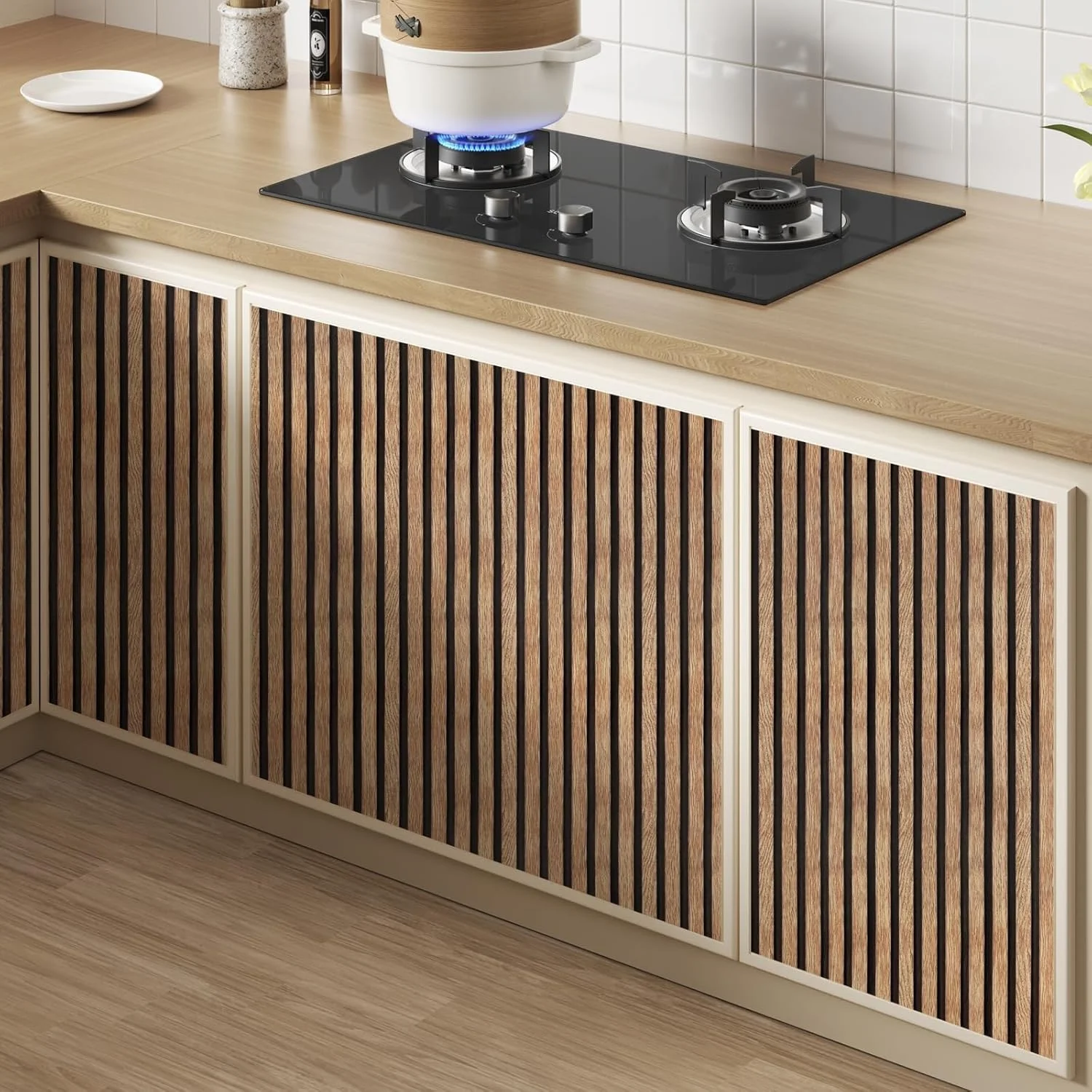 کاغذ دیواری چوبی خودچسب Yun-aeon طرح چوب طبیعی - 44cm x 305cm، ضد آب و قابل جابجایی، مناسب برای دکوراسیون دیوار اتاق خواب