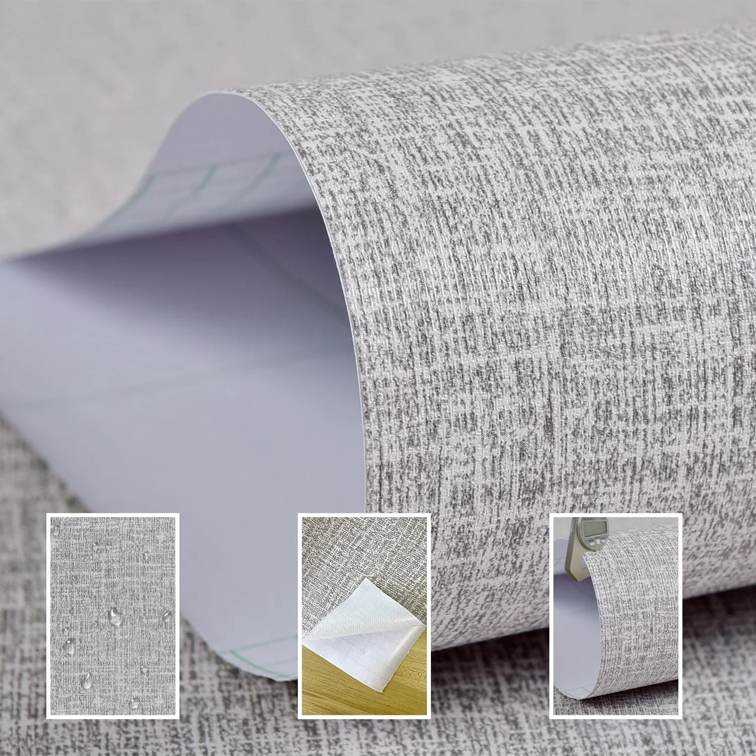 کاغذ دیواری طرح پارچه چمن مصنوعی یانکورپ، برچسبی، خود چسب، کاغذی، کتانی، قابل جابجایی، مناسب شومینه، دیوارپوش آشپزخانه، درب دیوار، روکش پیشخوان (40cm x 300cm، خاکستری) کاغذ دیواری طرح پارچه چمن مصنوعی یانکورپ، برچسبی، خود چسب، کاغذی، کتانی، قابل جابجایی، مناسب شومینه، دیوارپوش آشپزخانه، درب دیوار، روکش پیشخوان (40cm x 300cm، خاکستری)