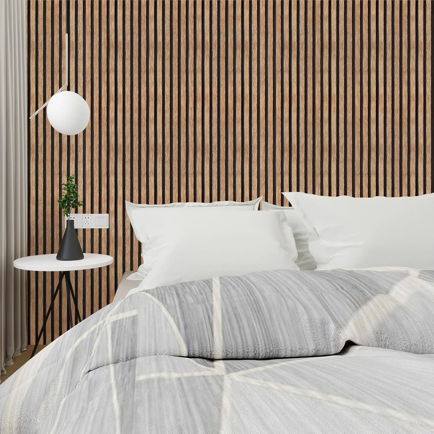 کاغذ دیواری چوبی خودچسب Yun-aeon طرح چوب طبیعی - 44cm x 305cm، ضد آب و قابل جابجایی، مناسب برای دکوراسیون دیوار اتاق خواب