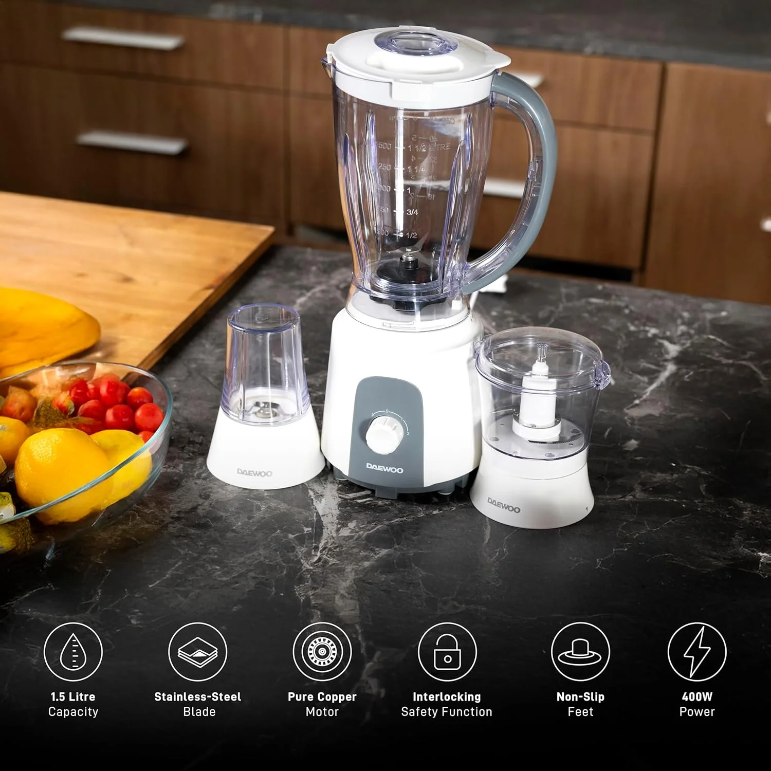 مخلوط کن، خردکن و آسیاب ایستاده 3 در 1 دوو مدل DBL-3990